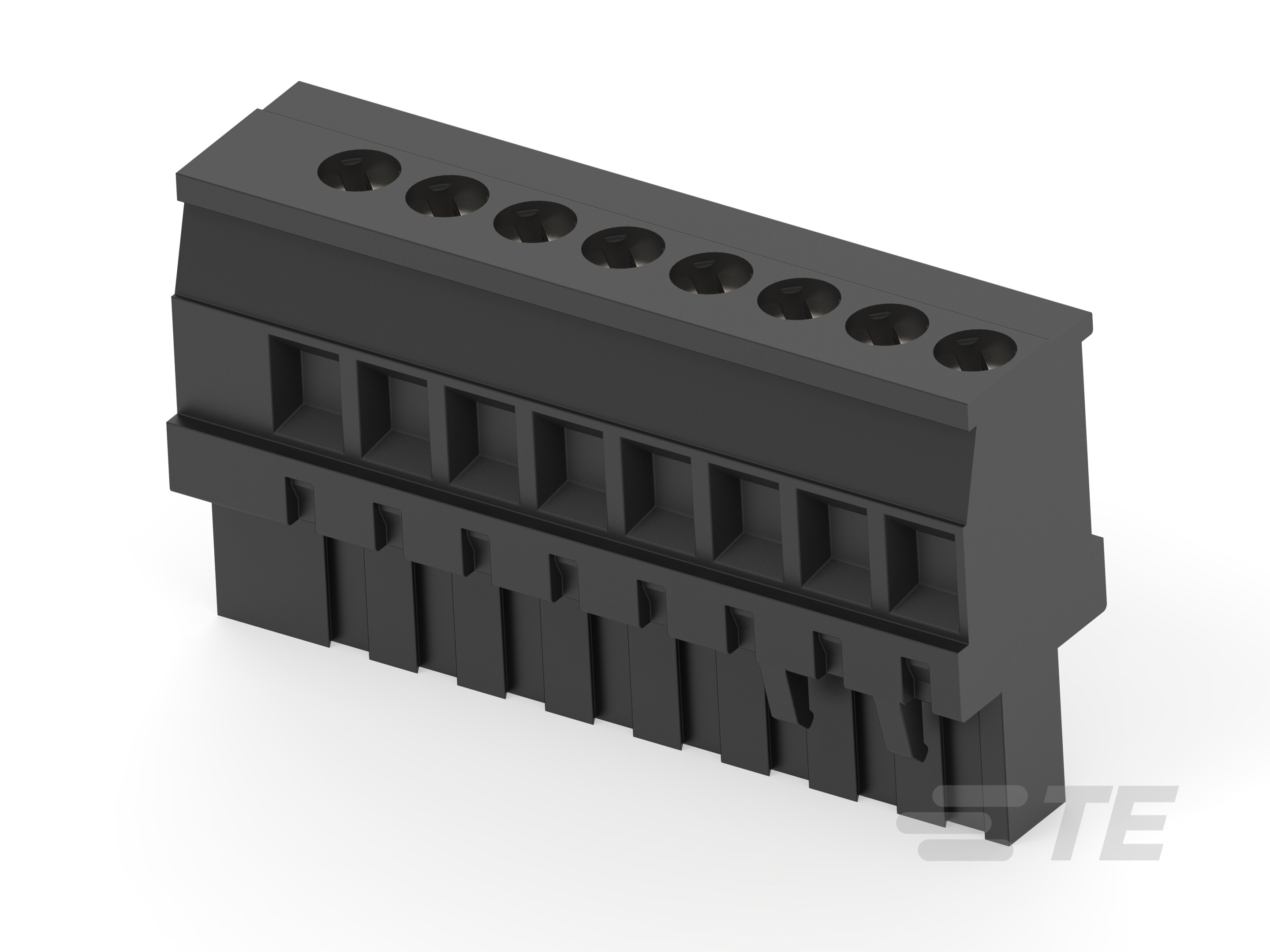 9P TERMI-BLOK VERT PLUG,BLACK-1546625-9