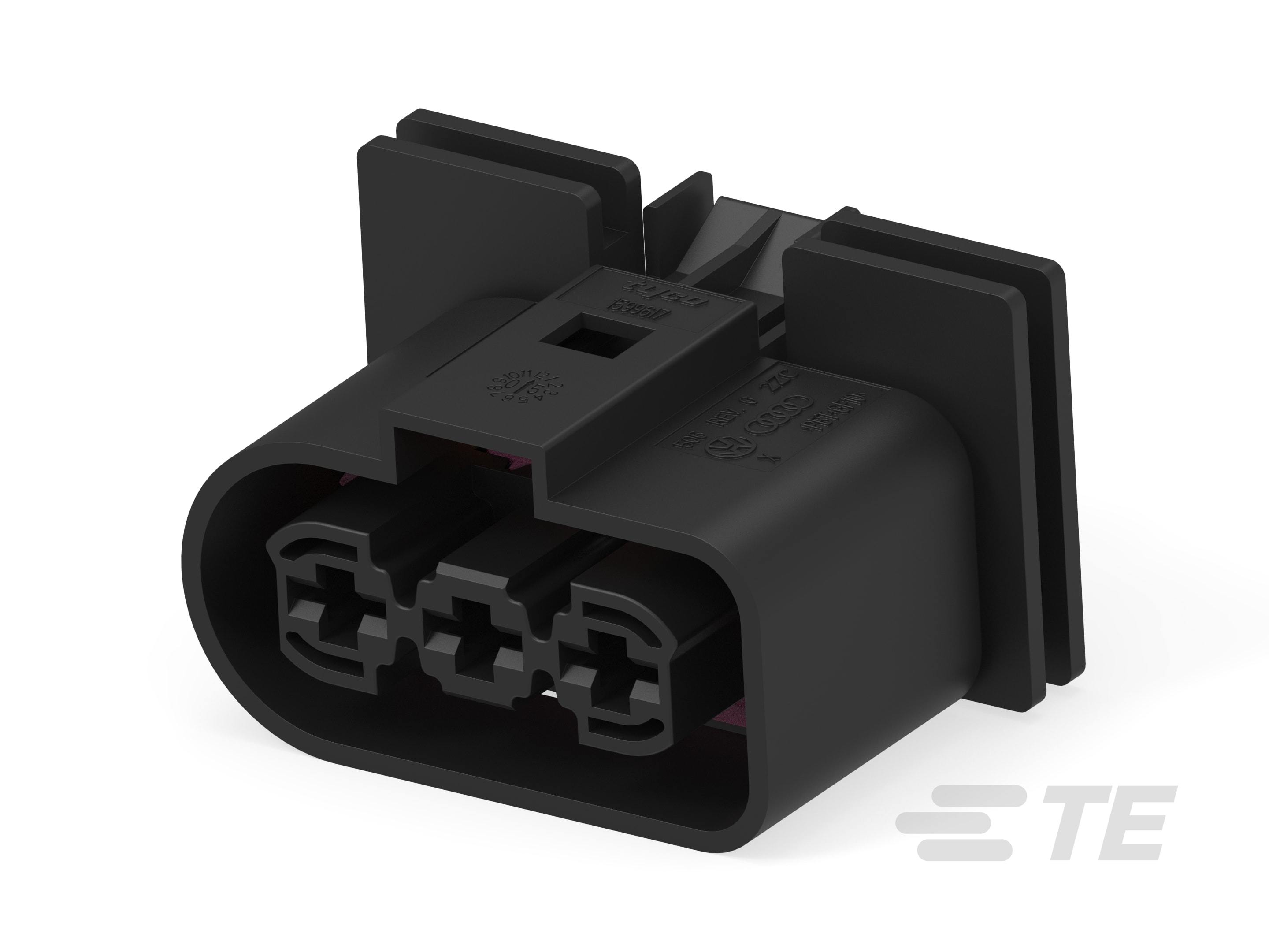 HOUSING ASSY 3 POSN STD REC-1599616-1