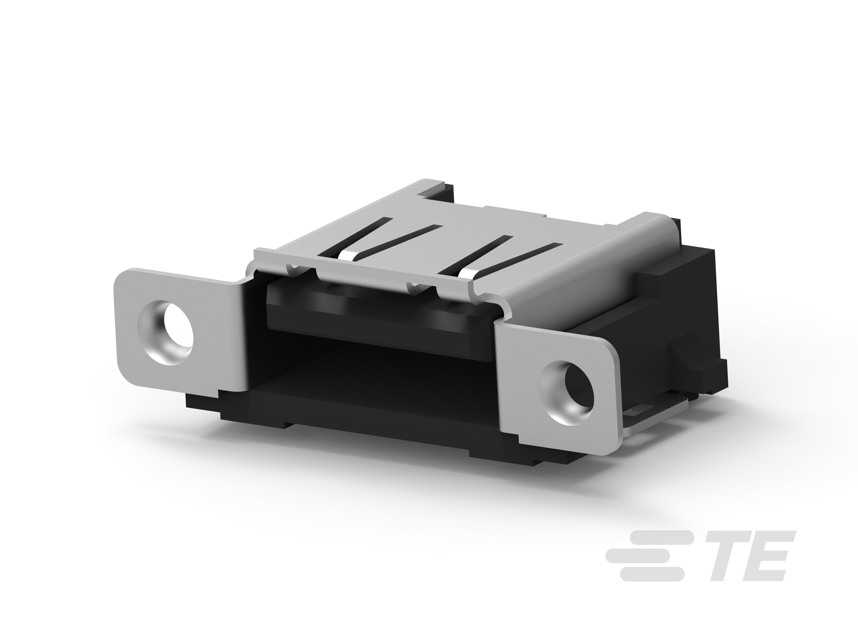 Std USB Type A, R/A, SMT, Offset, Panel-1612243-1