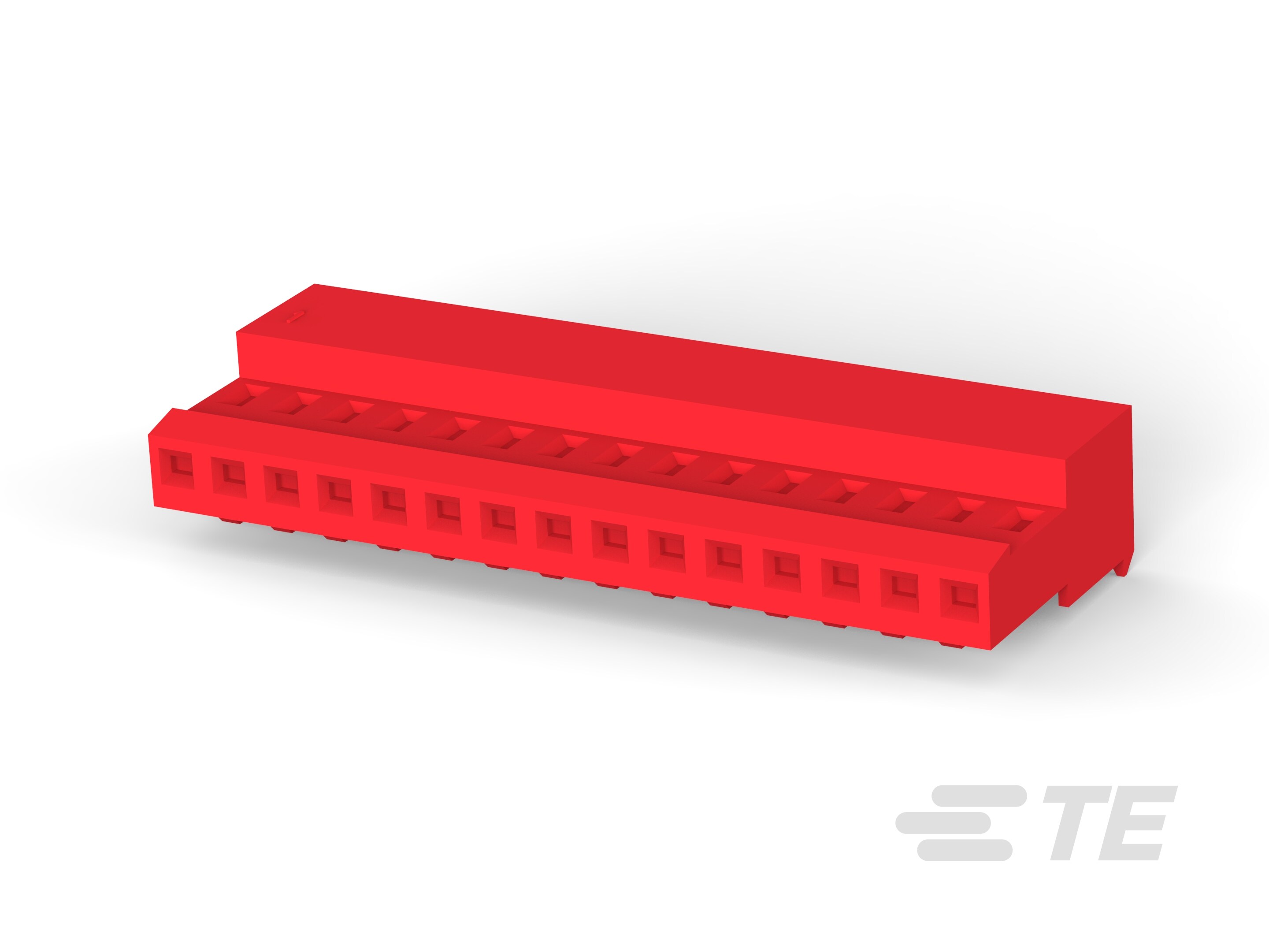 15P MTA100 CONN ASSY 22AWG RED-1-640440-5