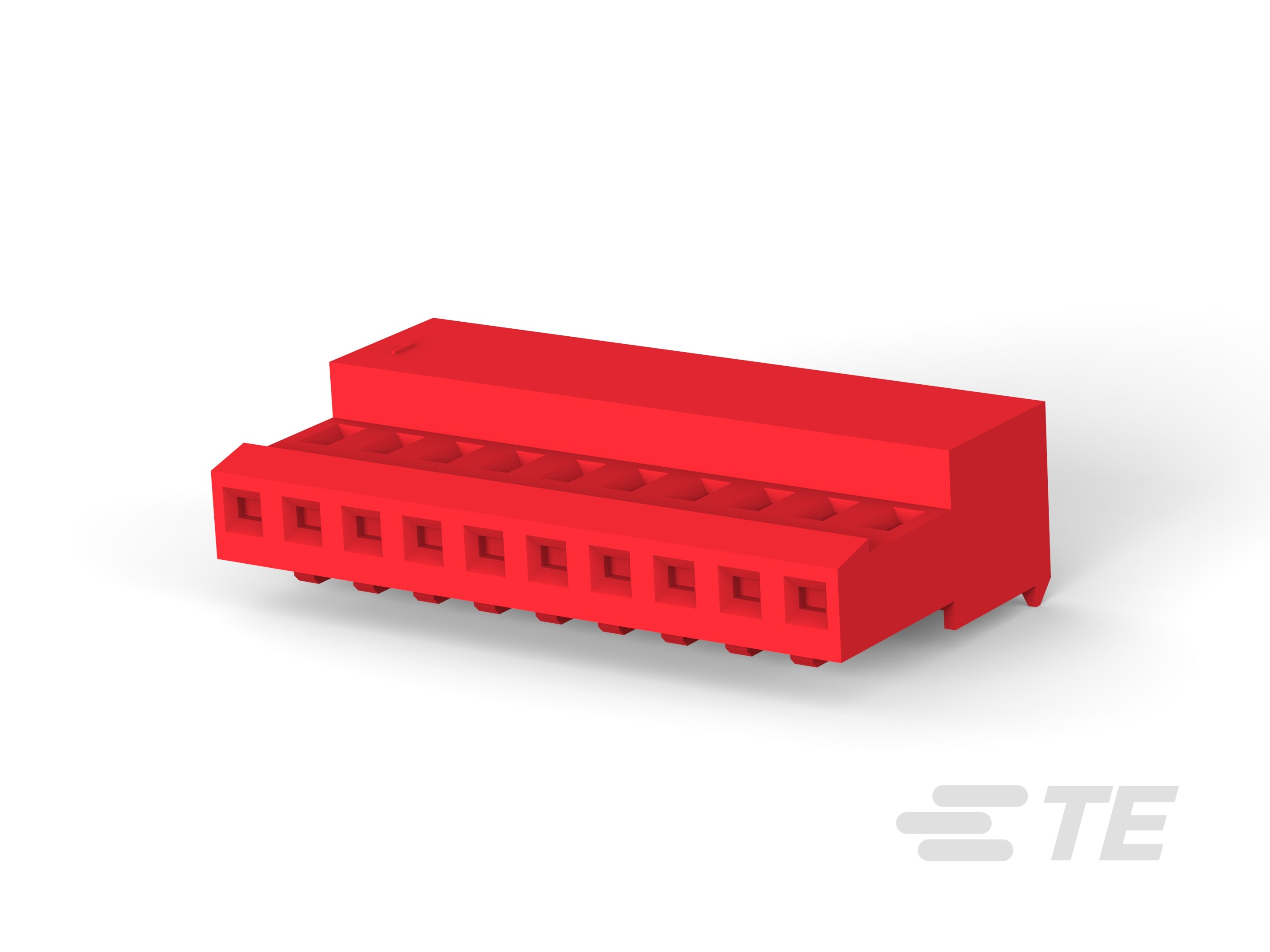 10P MTA100 CONN ASSY RED 22AWG-1-641190-0