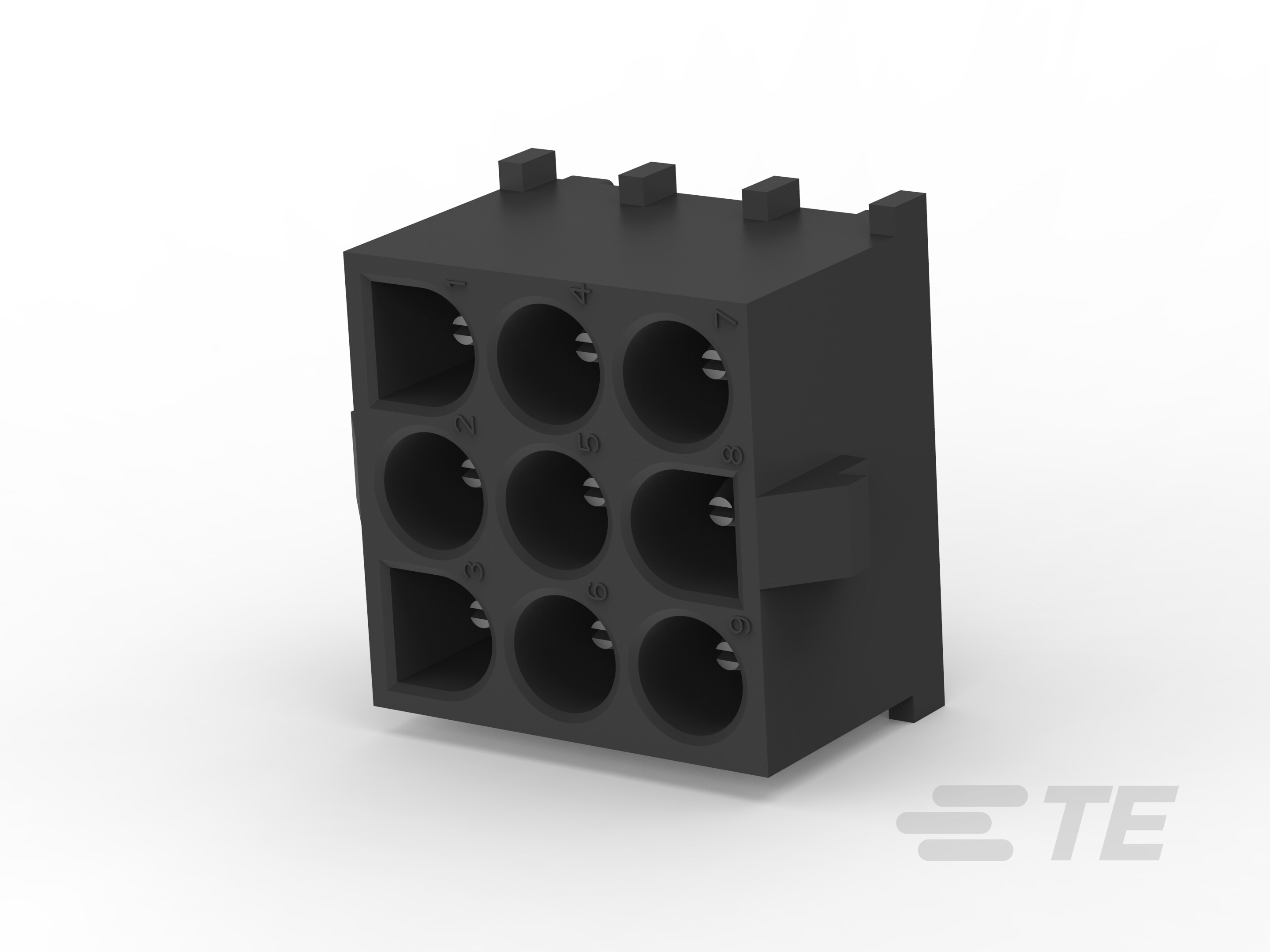 09P UMNL PIN HDR ASSY  BLACK-1-641972-1