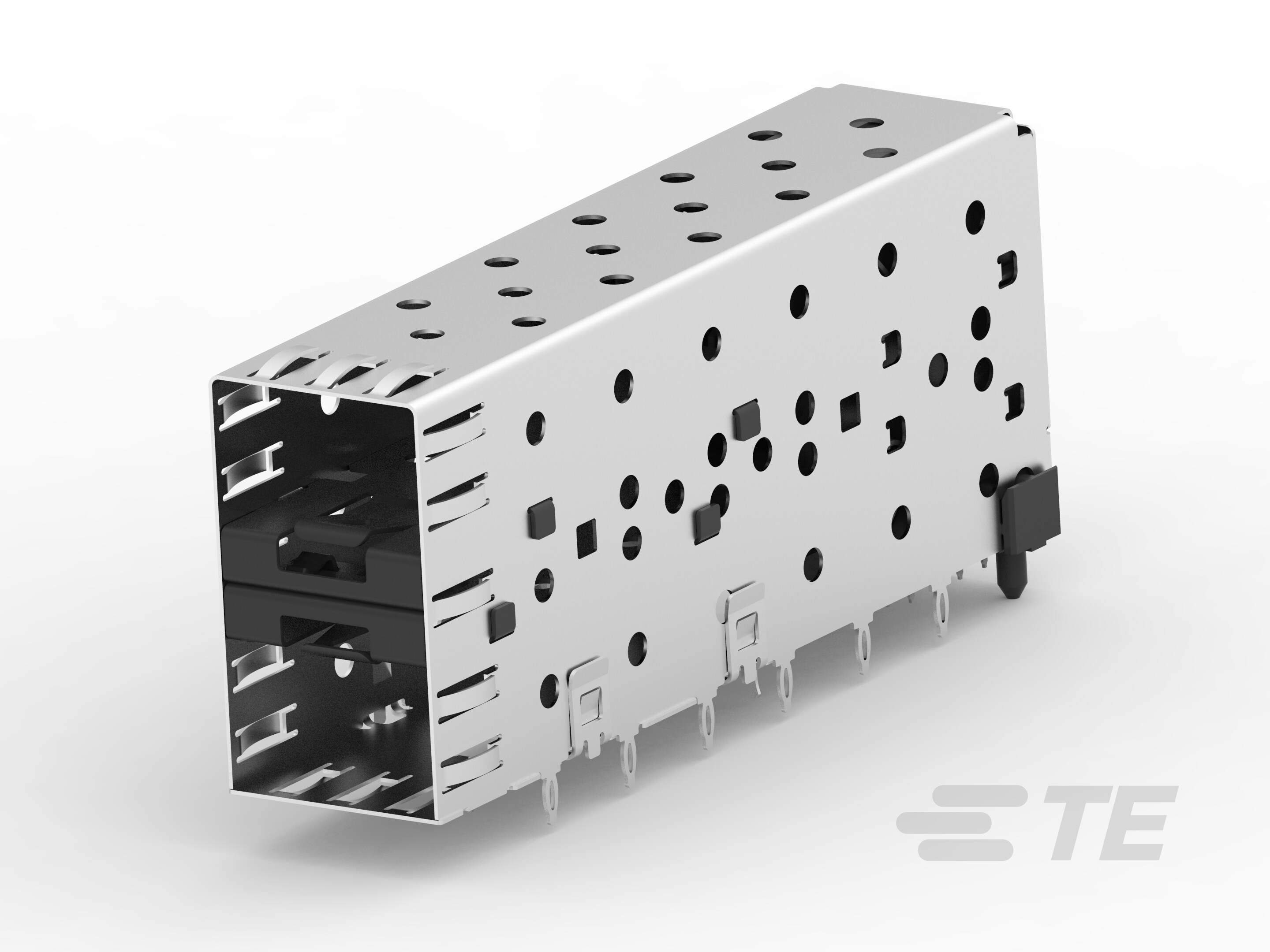 SFP CAGE&PT ASSY PRESS FIT 2X1-1658391-2