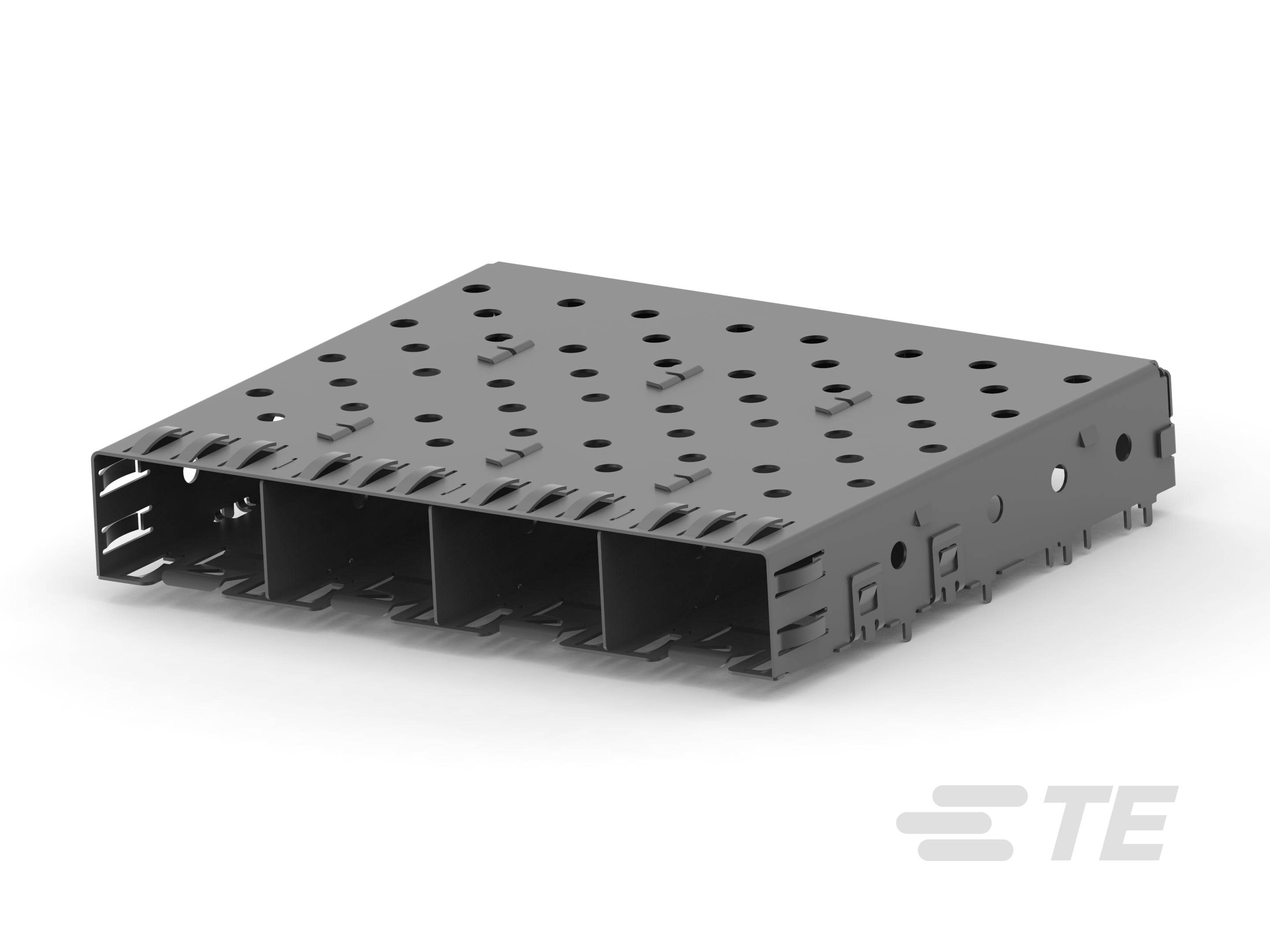 ASSY SFP CAGE 1X4 SOLDER TAIL-1658723-2