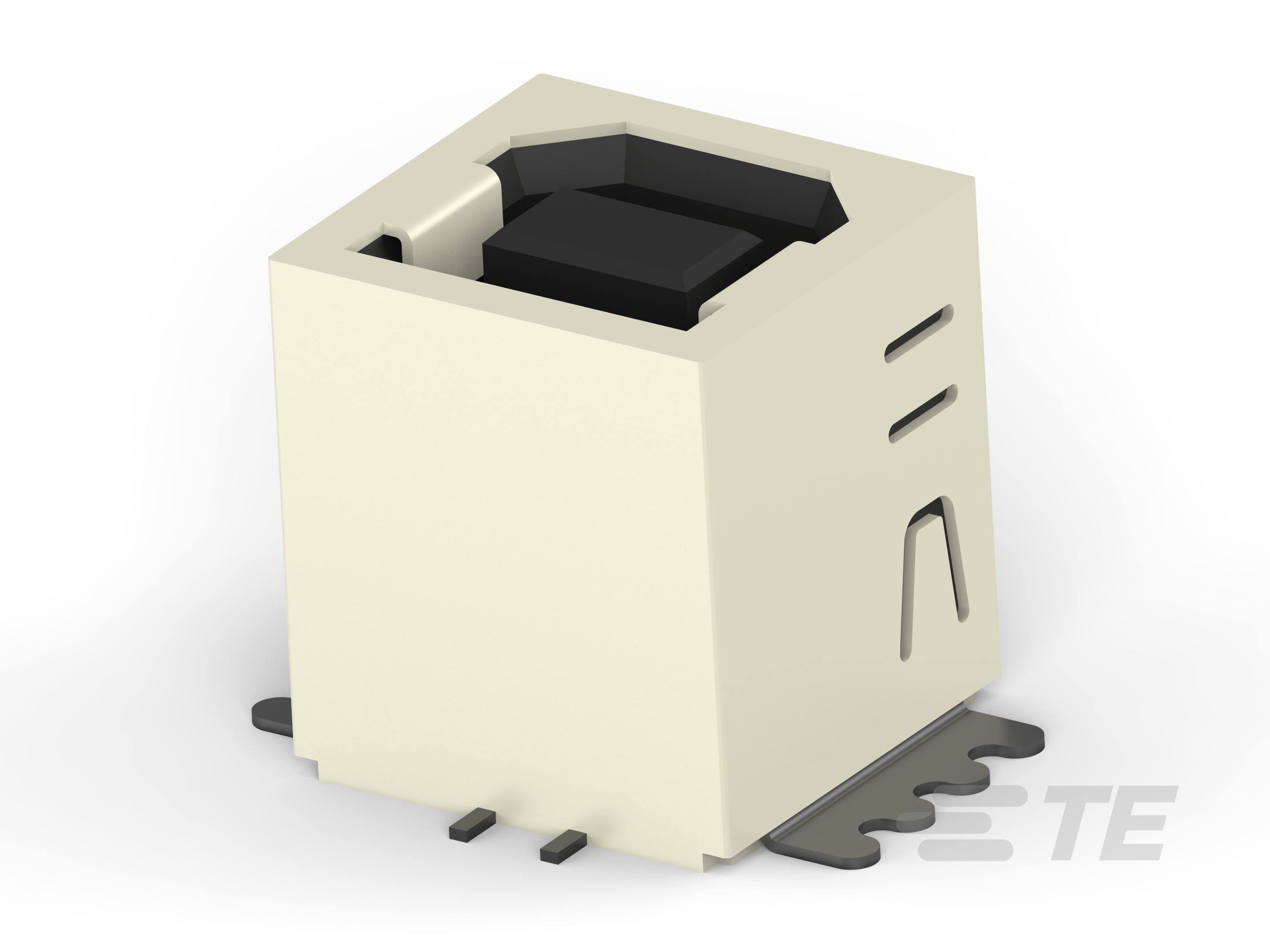 STD USB TYPE B, VERTICAL, SMT,GRD FINGER-1734517-1