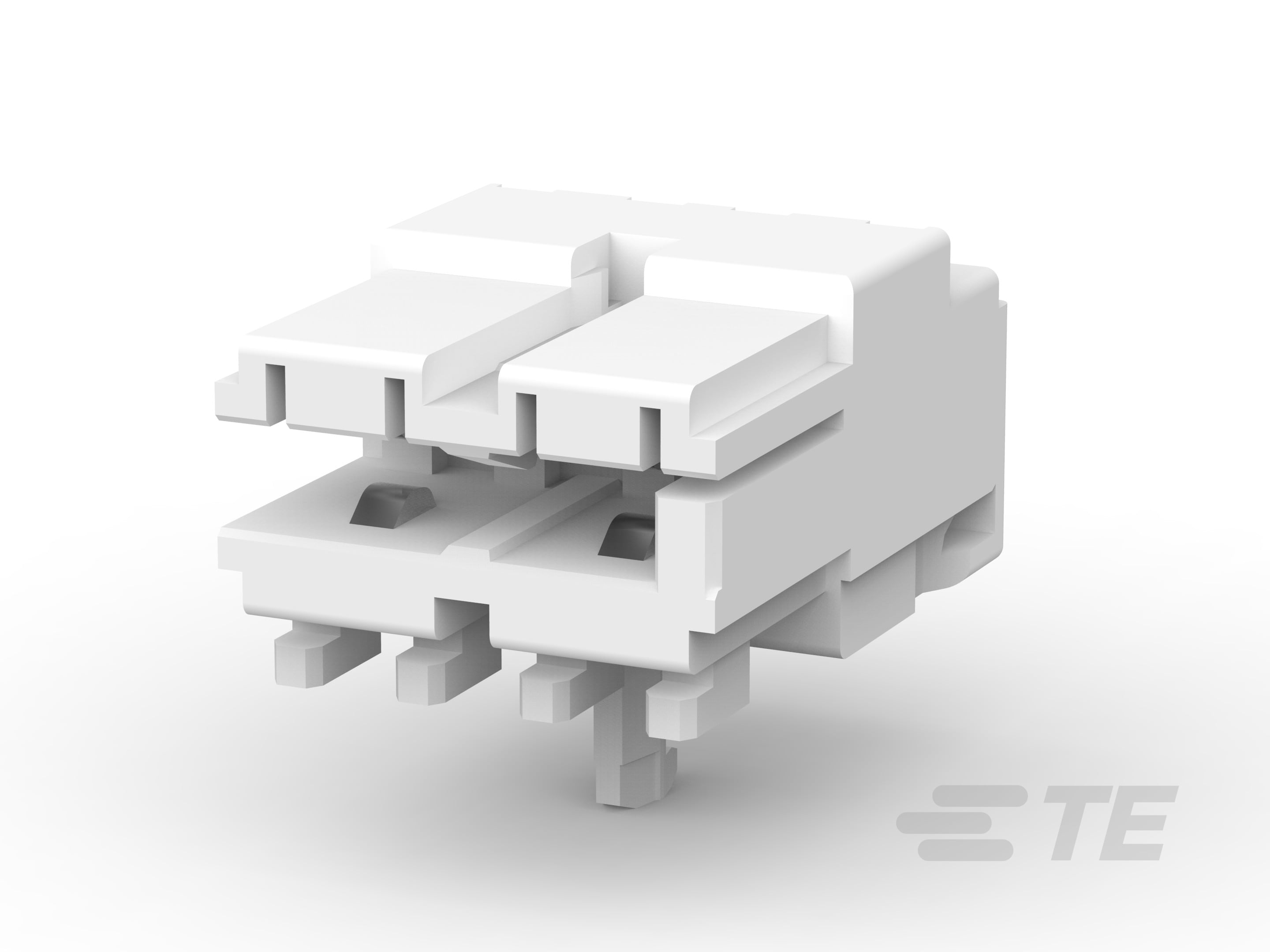 AMP DUOPLUG POW CONN .2POS W.PCB LOCKING-1740533-2