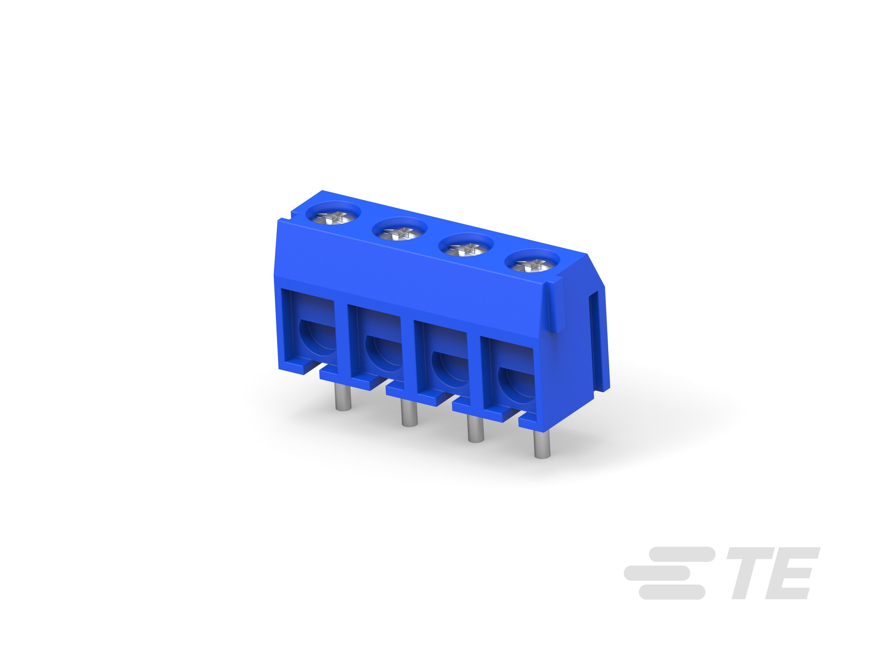 4P TB ,90deg, VT, 5mm, Blue,w/interlock-1776244-4
