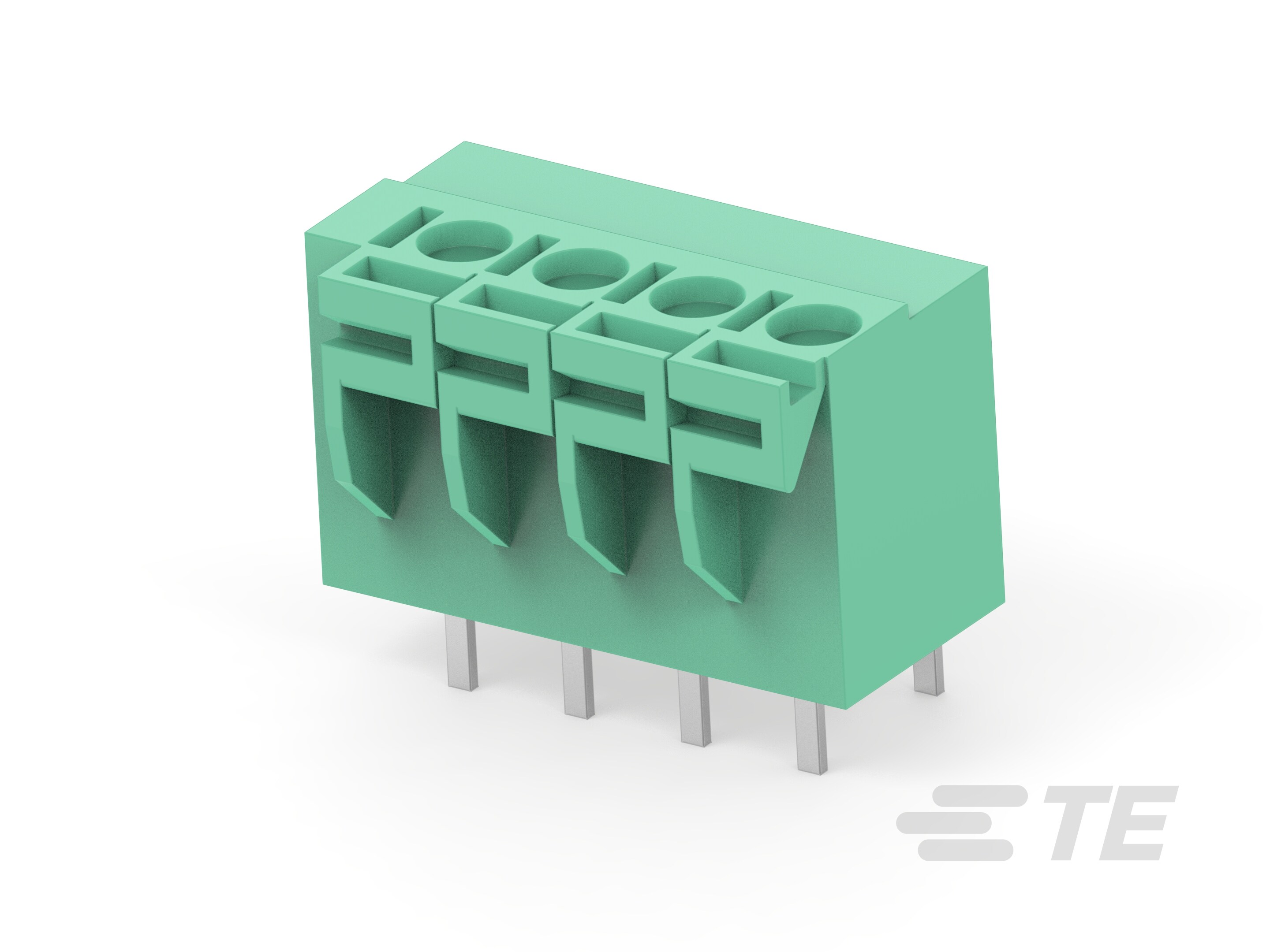 4P Spring TB, 180deg, VT,5.08mm, Green-1776260-4