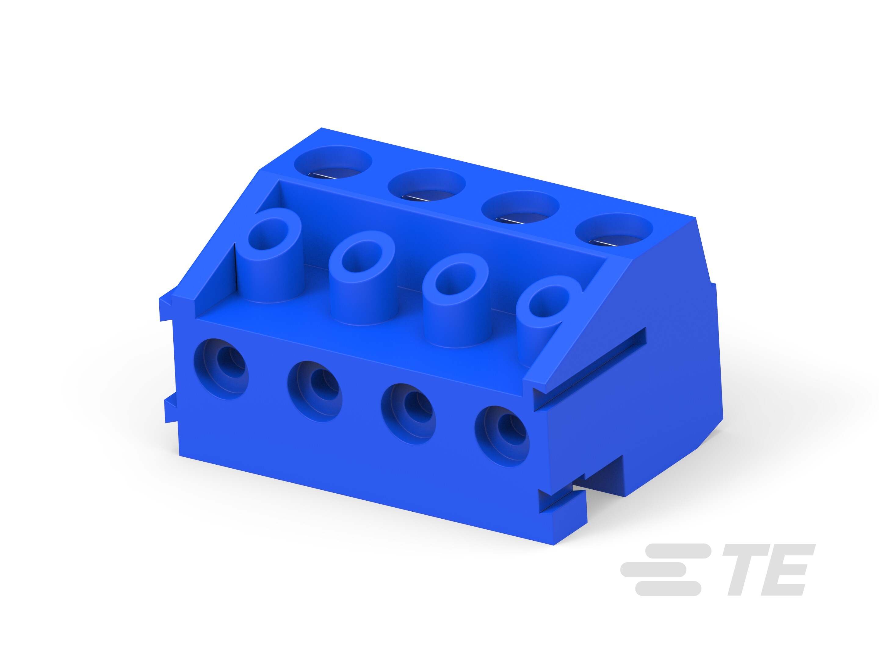 4P TB Plug,w/interlock,90deg,5mm, Blue-1776263-4