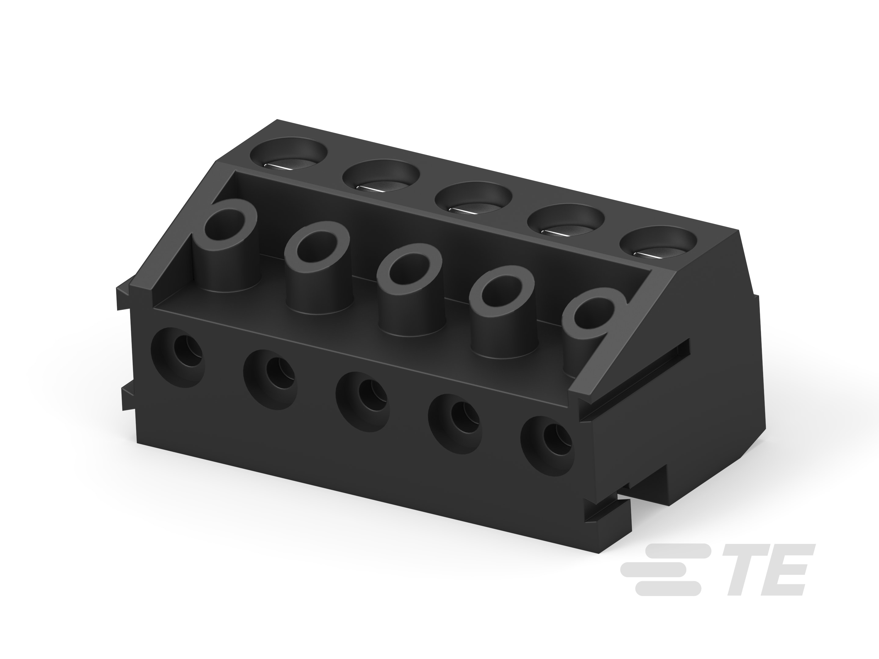 5P TB Plug, w/interlock,90deg,5mm,Black-1776280-5