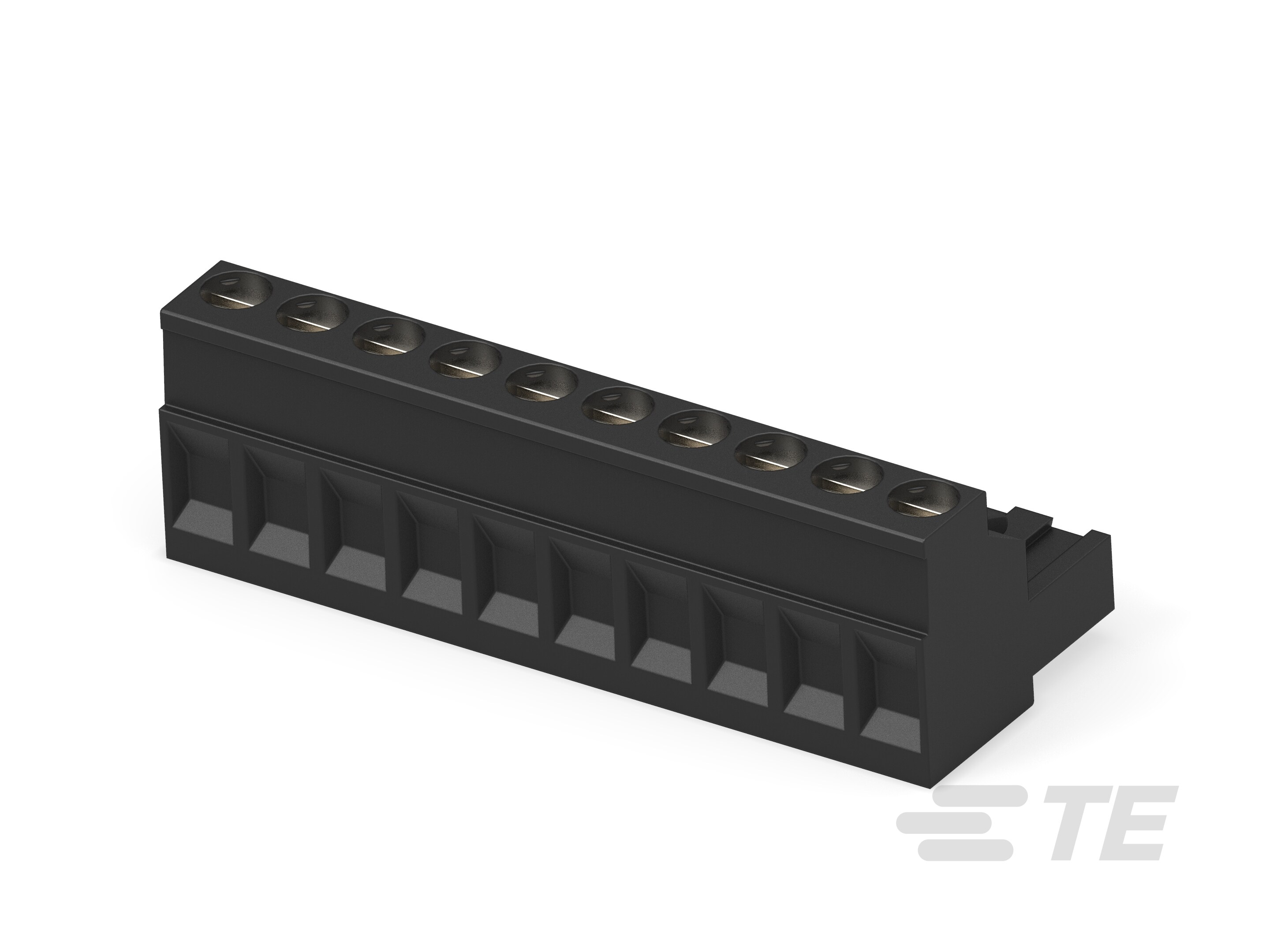 10 POS 5.0 MM R/A PLUG,TRM BLK-1-796641-0
