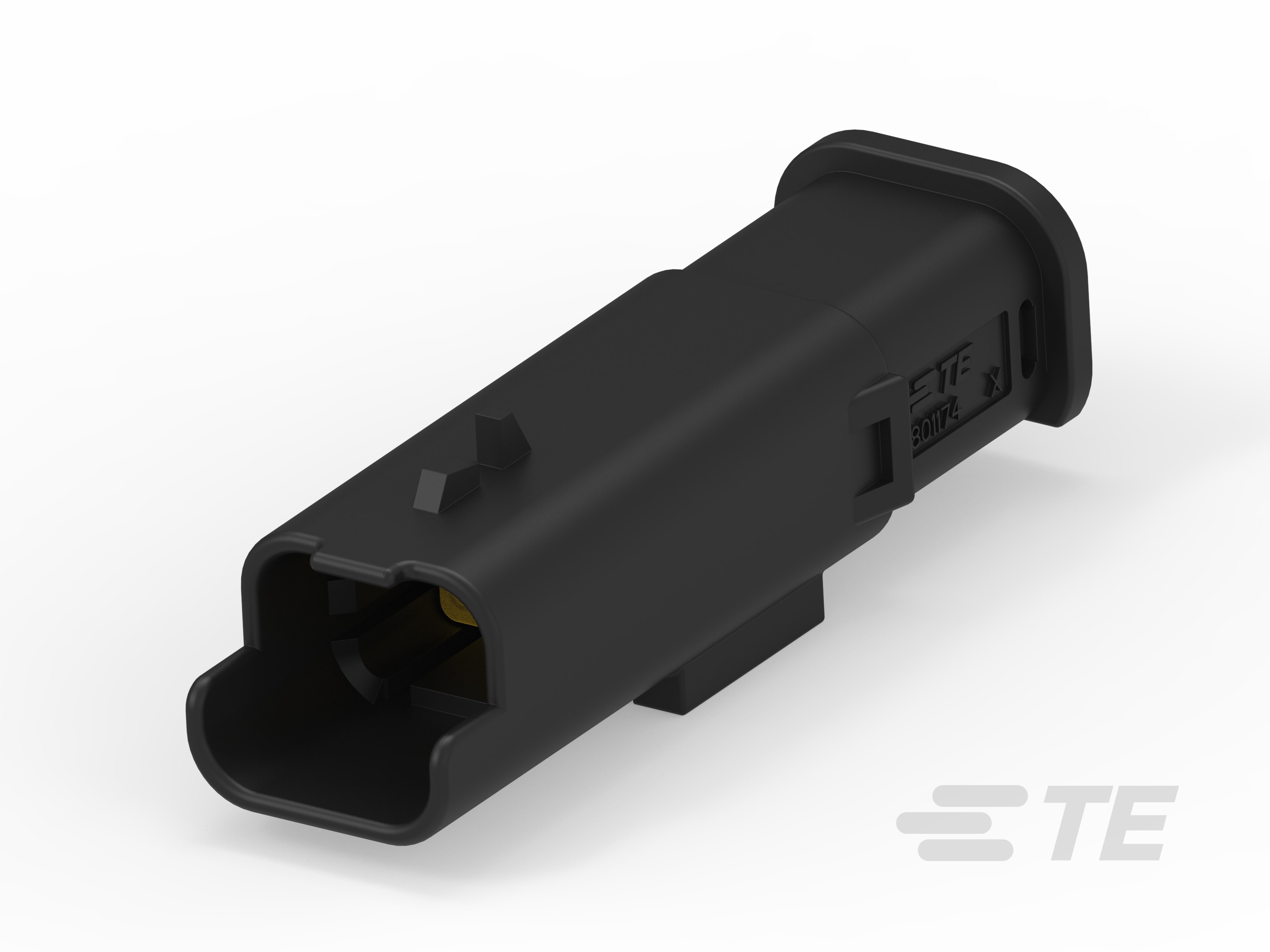2W TAB HP CONNECTOR BLACK-1801174-1