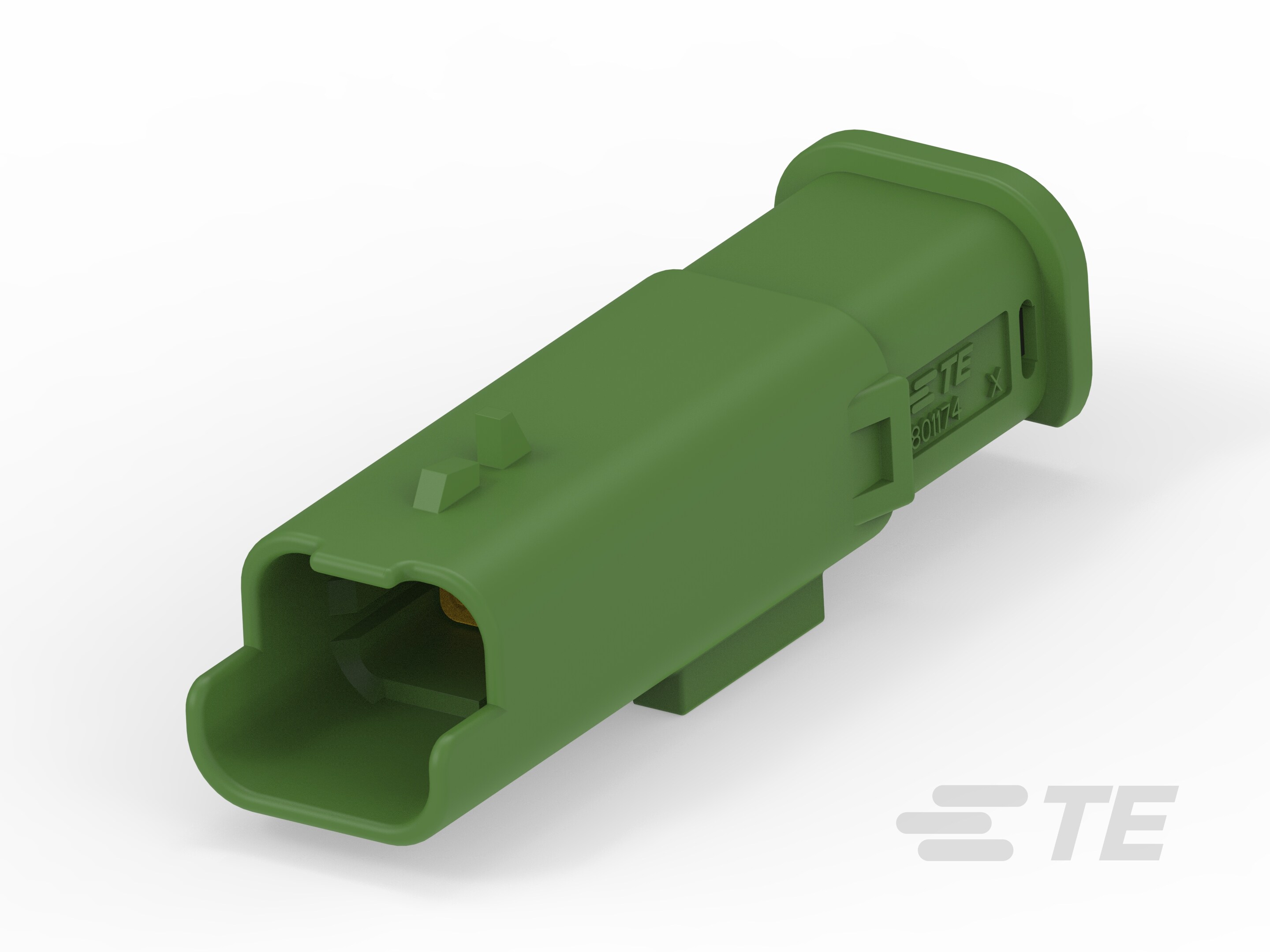 2W TAB HP CONNECTOR GREEN-1801174-5