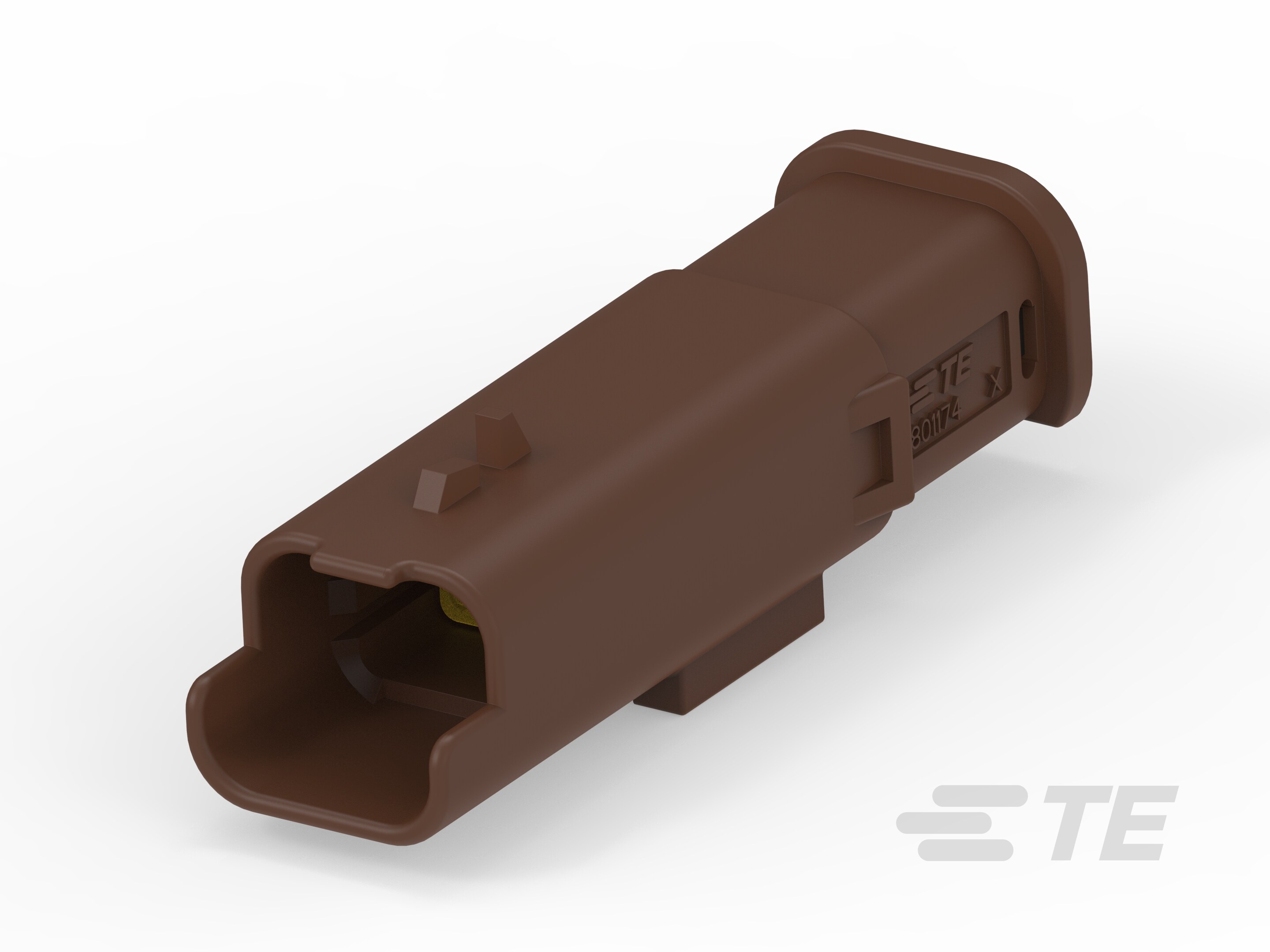 2W TAB HP CONNECTOR BROWN-1801174-6