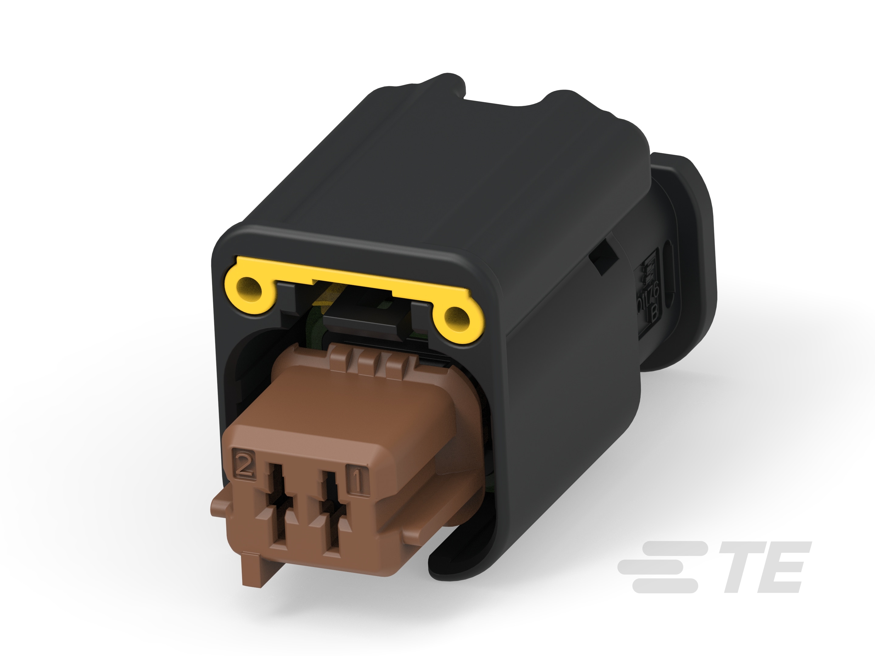 2W RECEPTACLE HPSL CONNECTOR BROWN-1801176-6