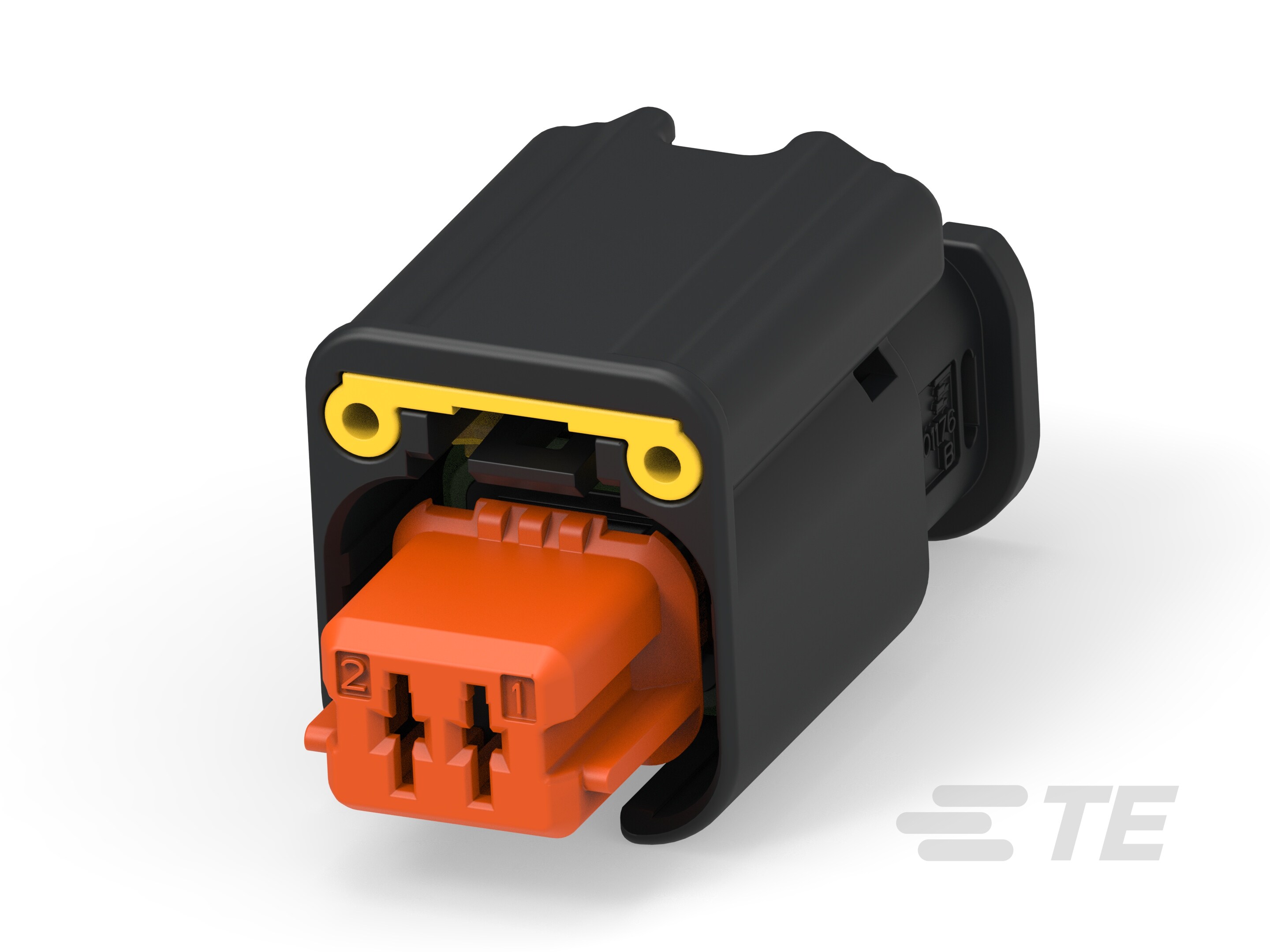 2W RECEPTACLE HPSL CONNECTOR ORANGE-1801176-9