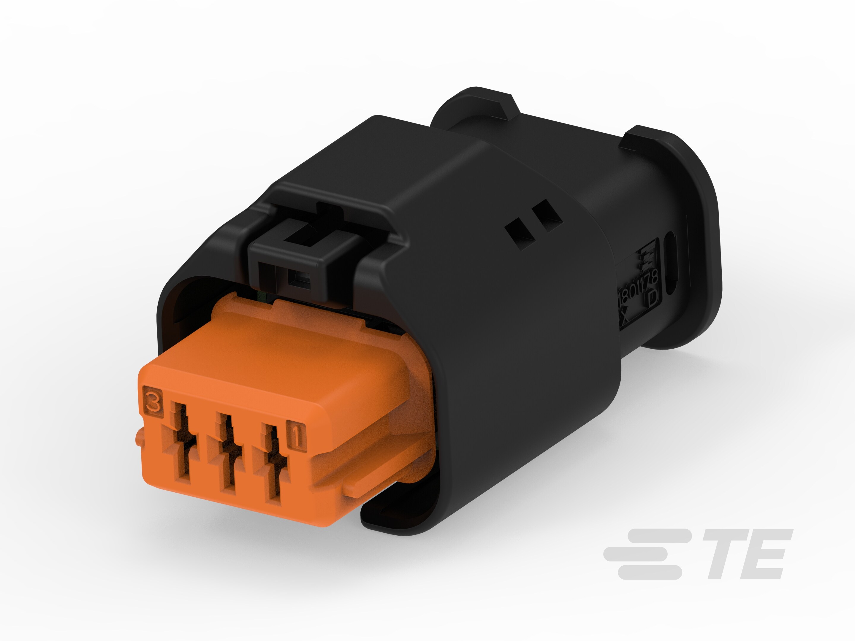 3W RECEPTACLE HP CONNECTOR ORANGE-1801178-9