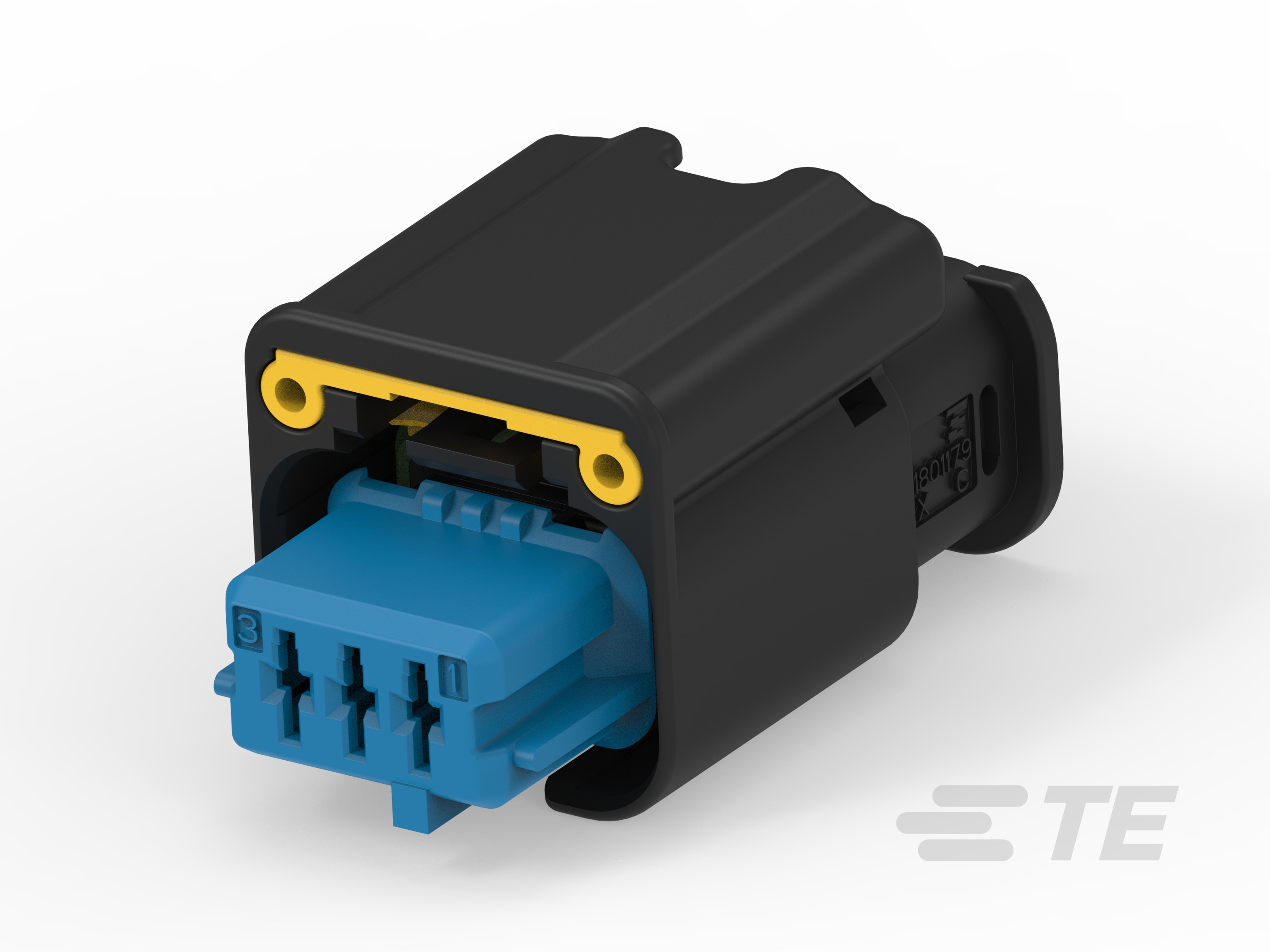 3W RECEPTACLE HPSL CONNECTOR BLUE-1801179-2