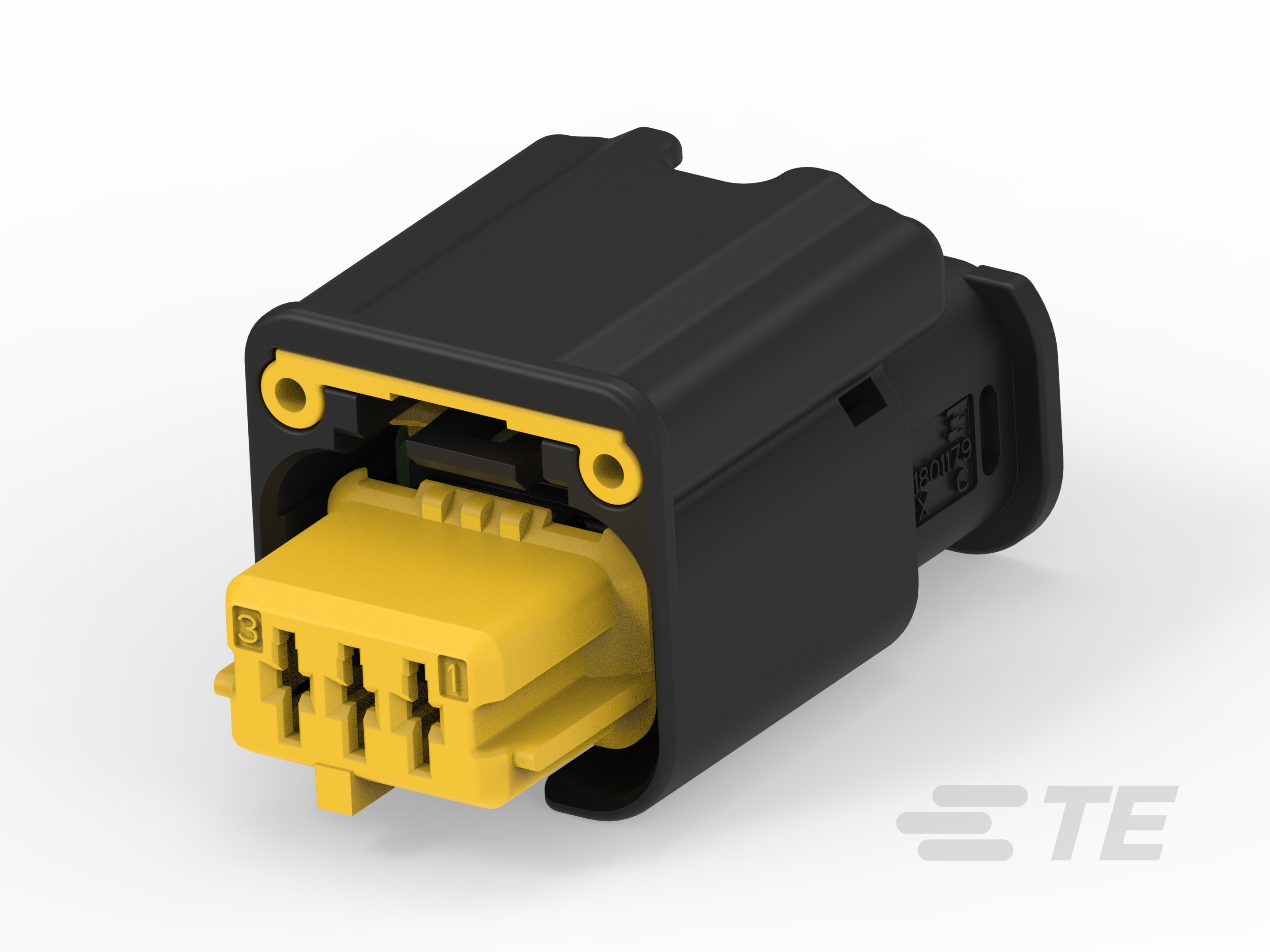 3W RECEPTACLE HPSL CONNECTOR YELLOW-1801179-4