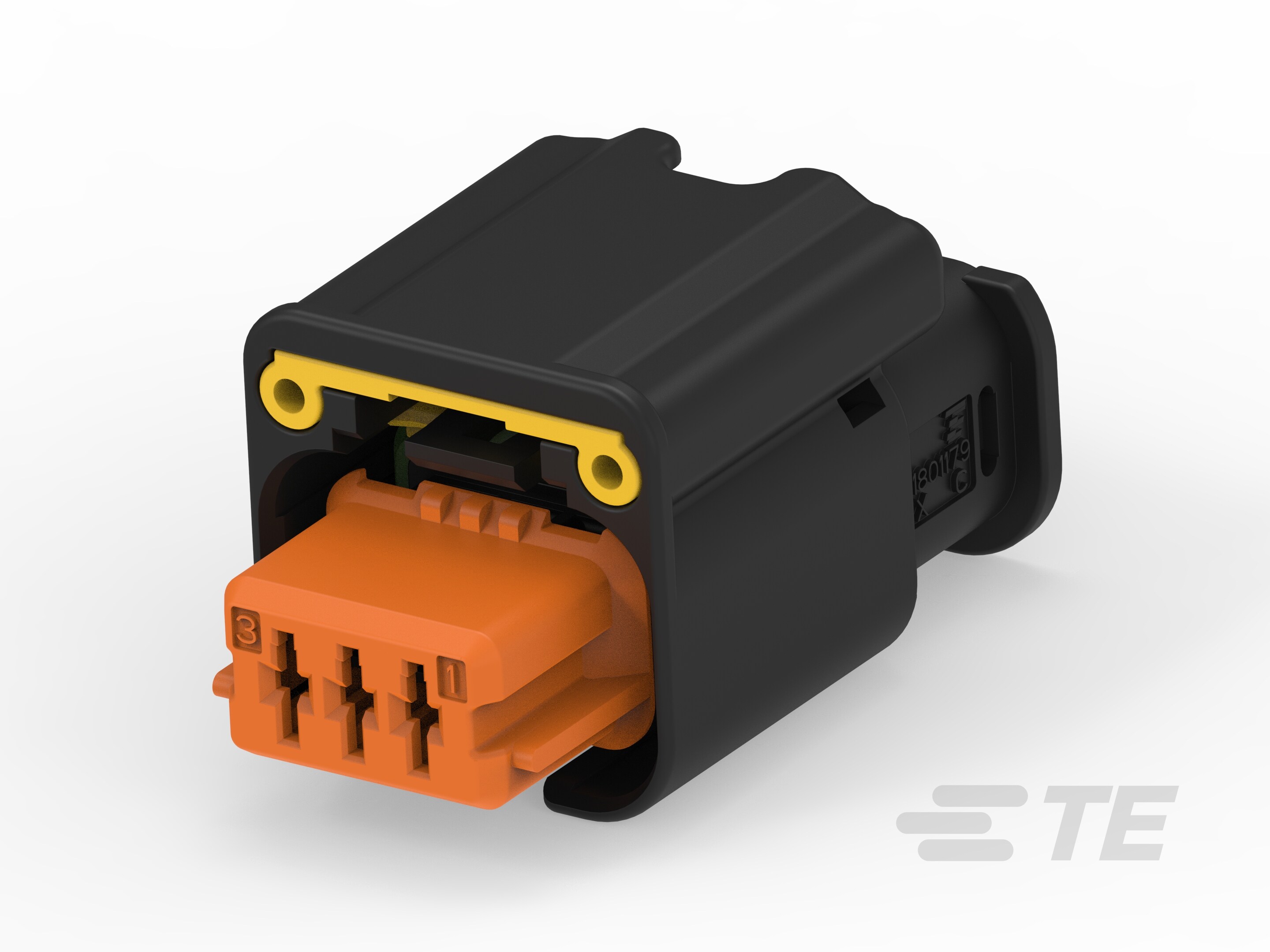 3W RECEPTACLE HPSL CONNECTOR ORANGE-1801179-9
