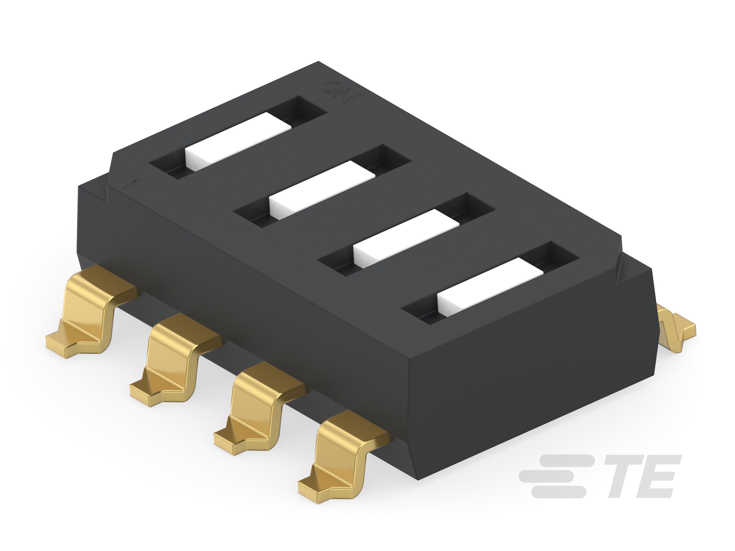 GDS04STR04=DIP SW,SLIDE,SMT,TR-1825006-8