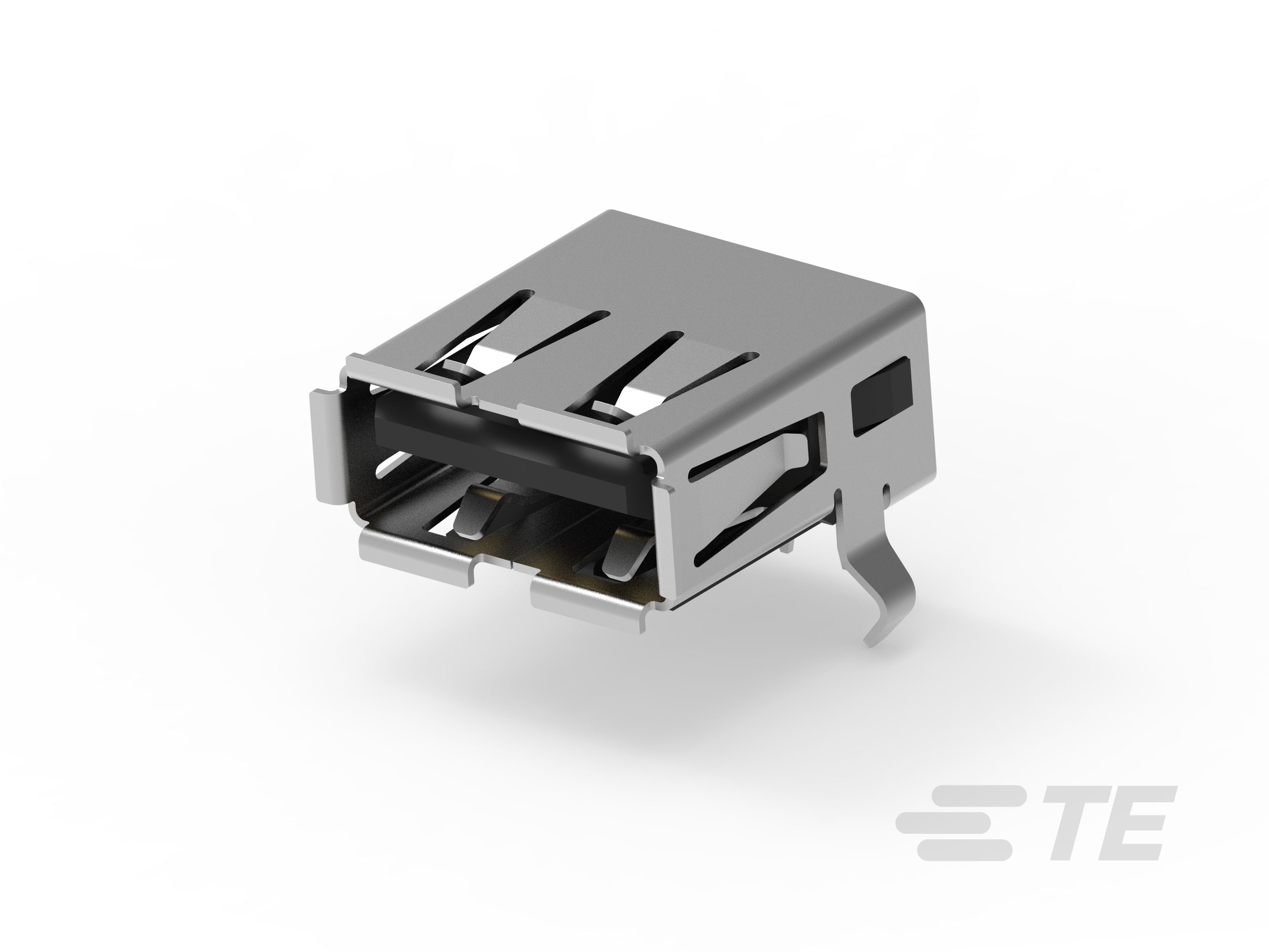 INDUSTRIAL USB REC ASSY R/A 1ROW-1903814-1