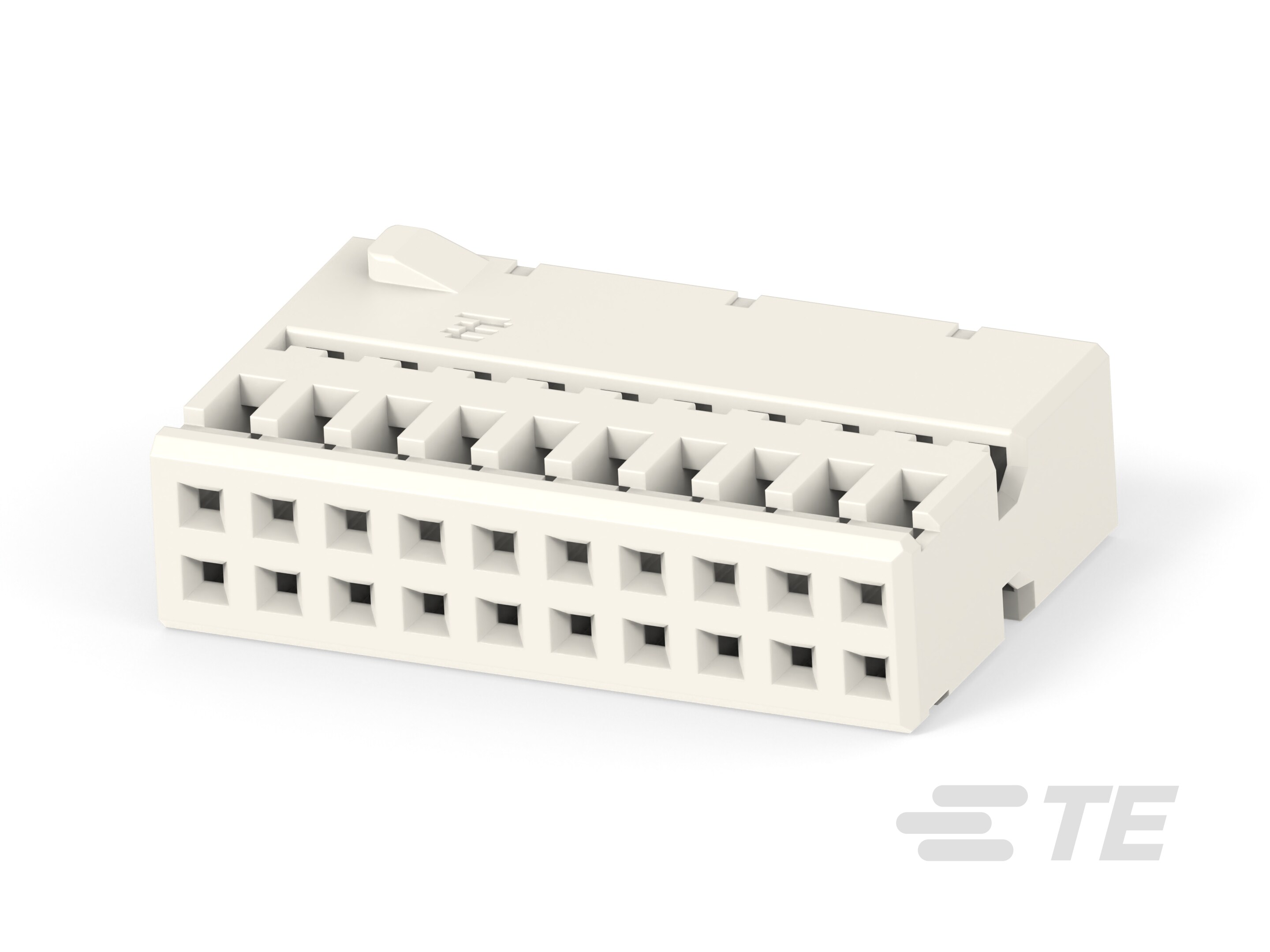 20W MQS RCPT HSG WHITE-1-953119-4