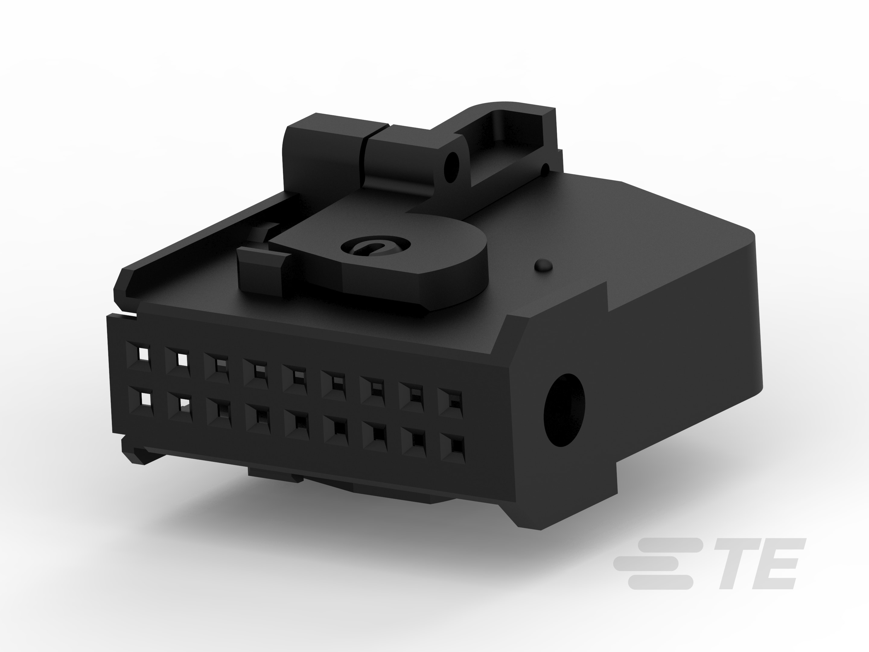 REC CONN CVR ASSY,18POS,MQS-1-963616-1