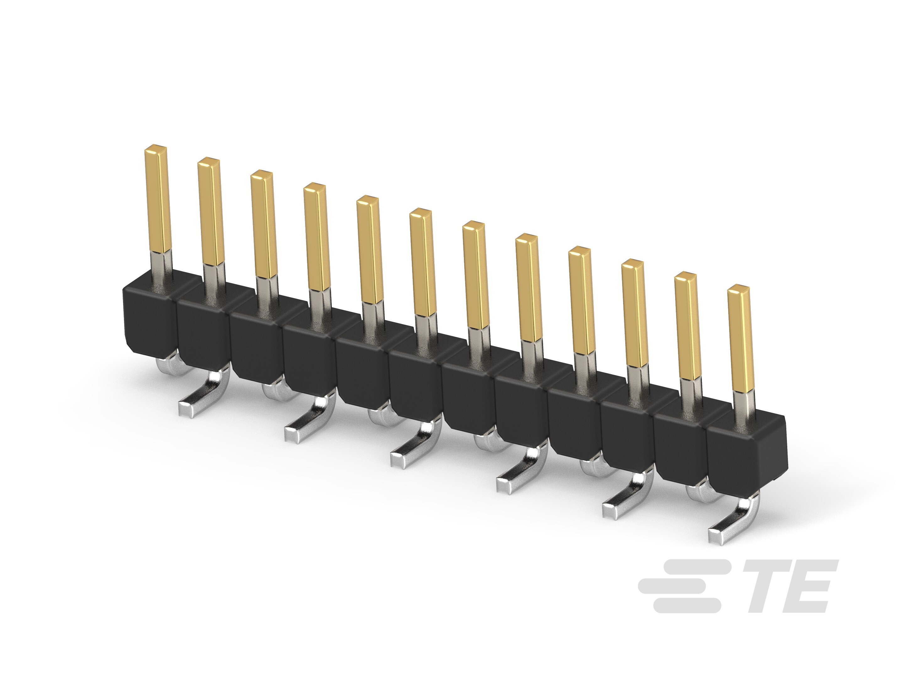 MODU II PIN HEADER, SGL ROW,SMD- 12 POS-1-966710-2