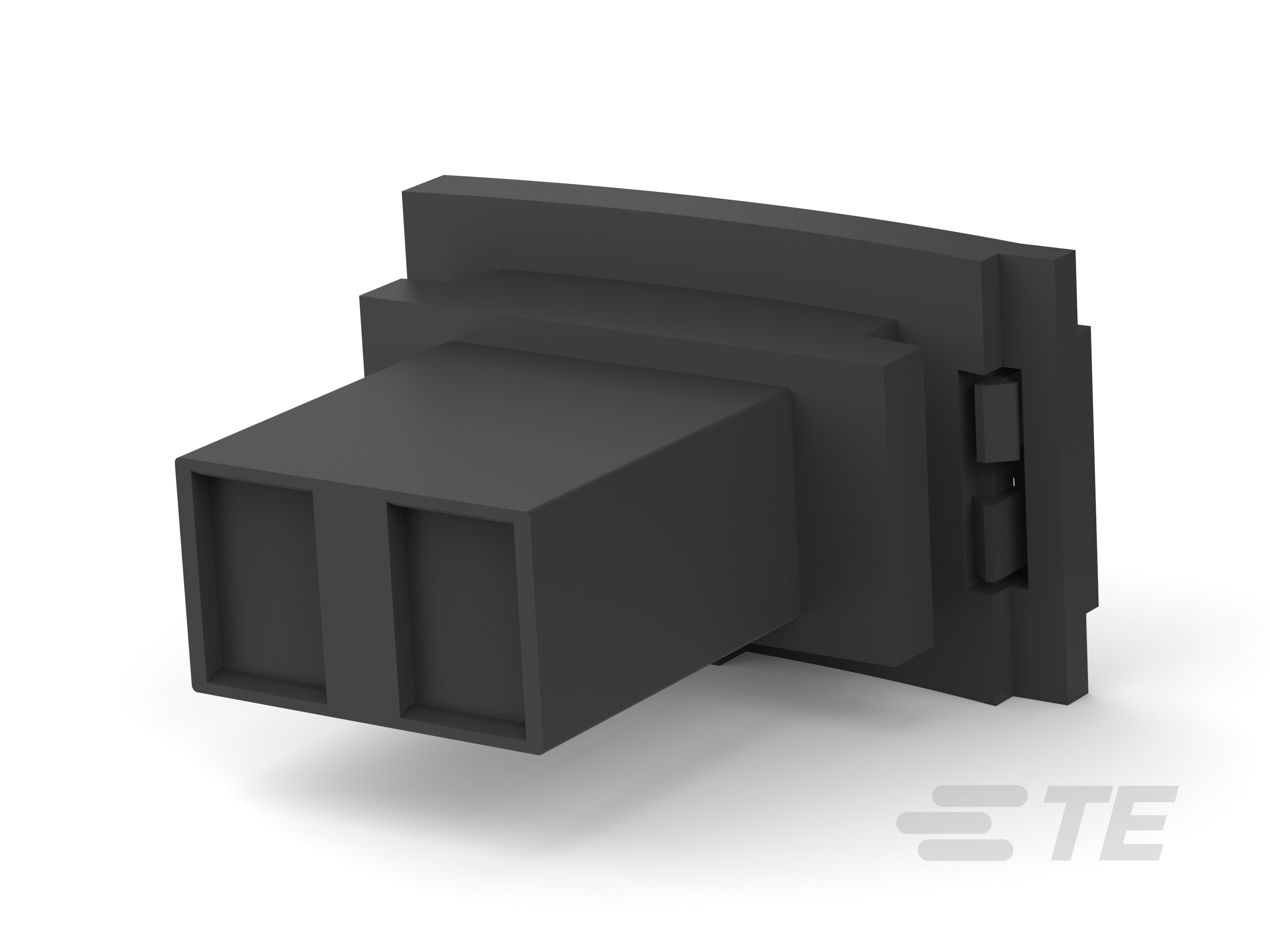 250 FASTON HSG.,REC.,2 POS,BLACK-1969387-1