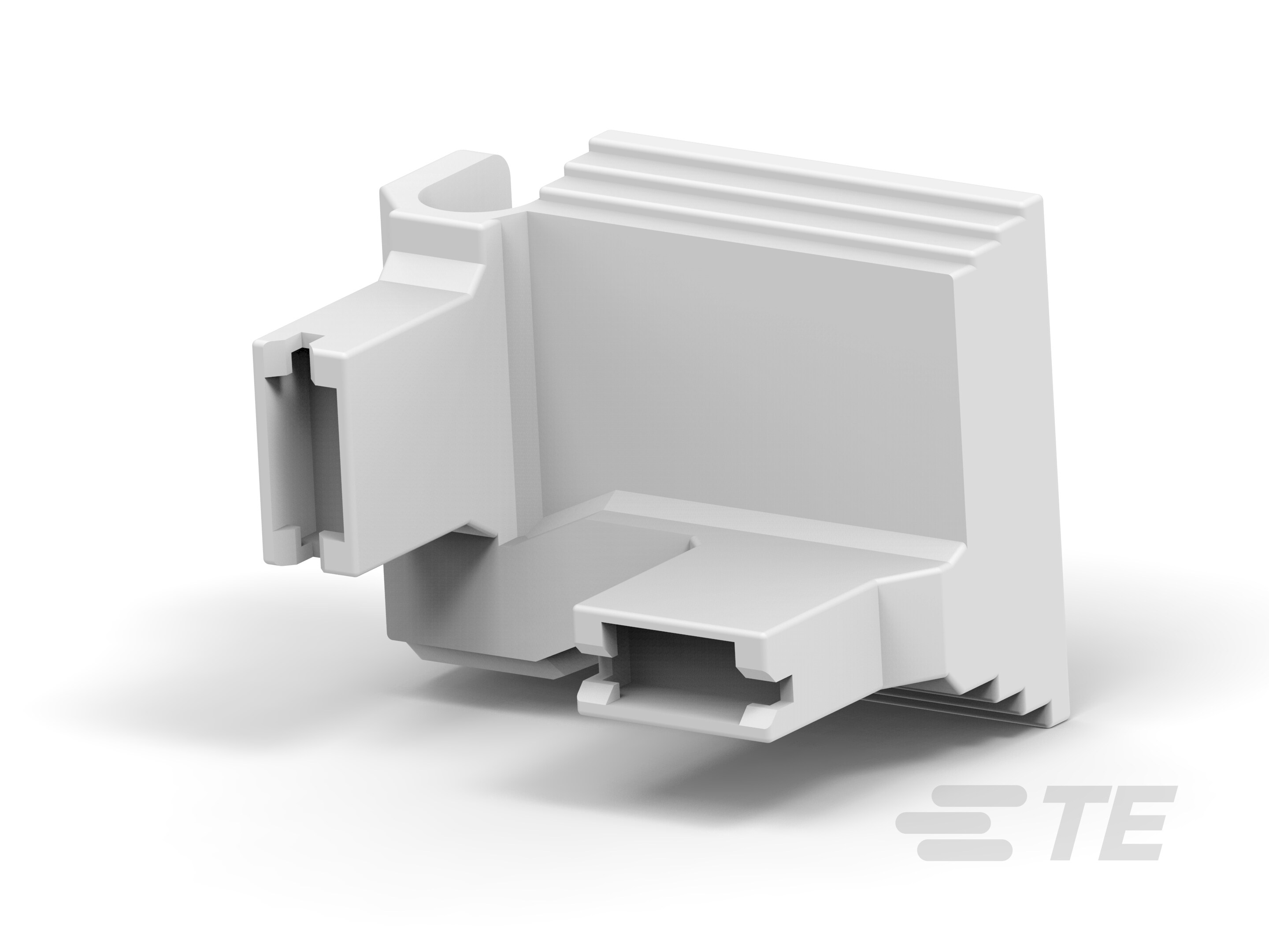 250 FASTON HSG.,FLAG,REC.,2 POS,NATRUAL-1969422-2