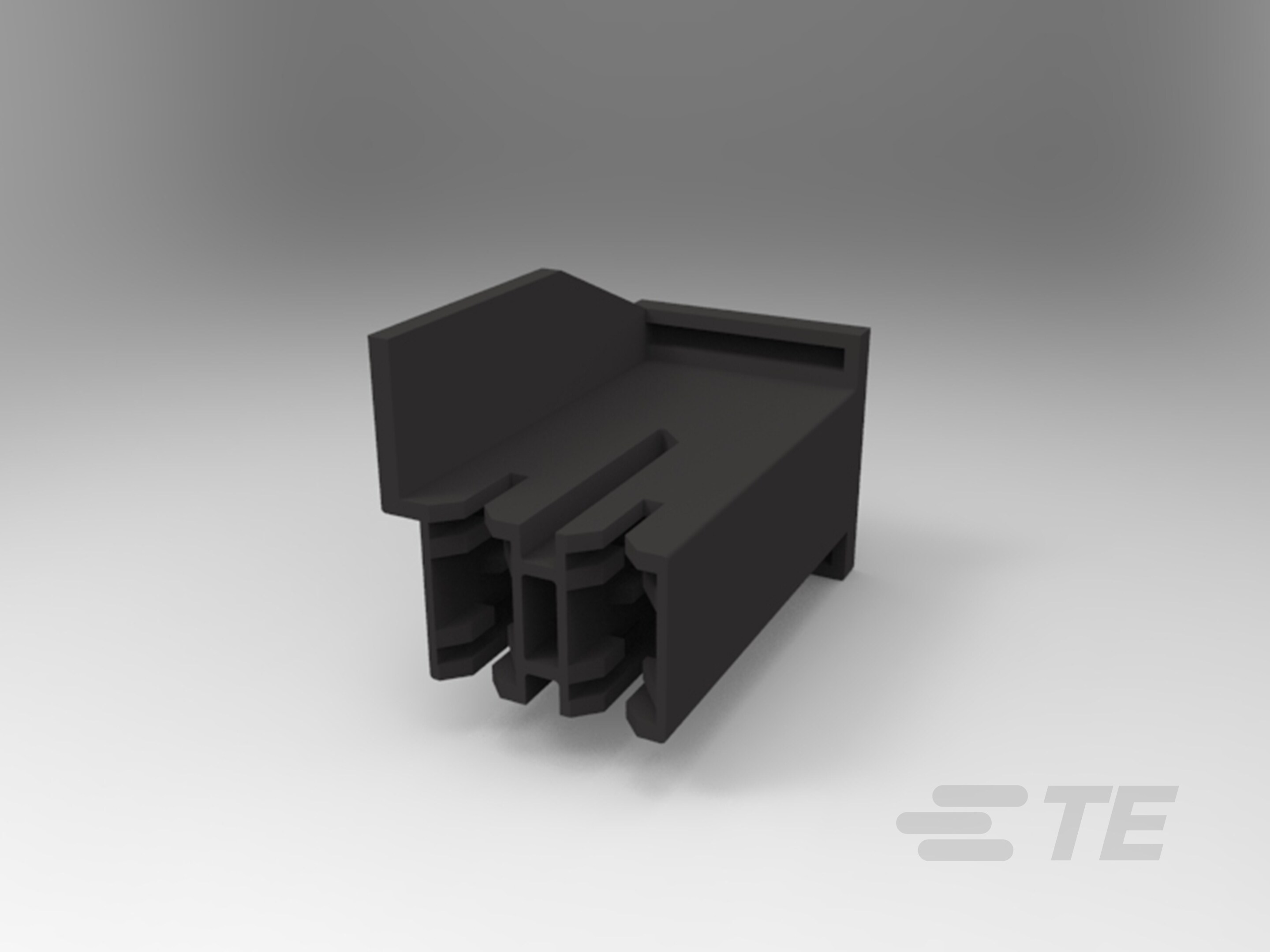 HSG, REC., POS-LOCK, MK I 2P, 6.35SR BLK-1-1969717-2