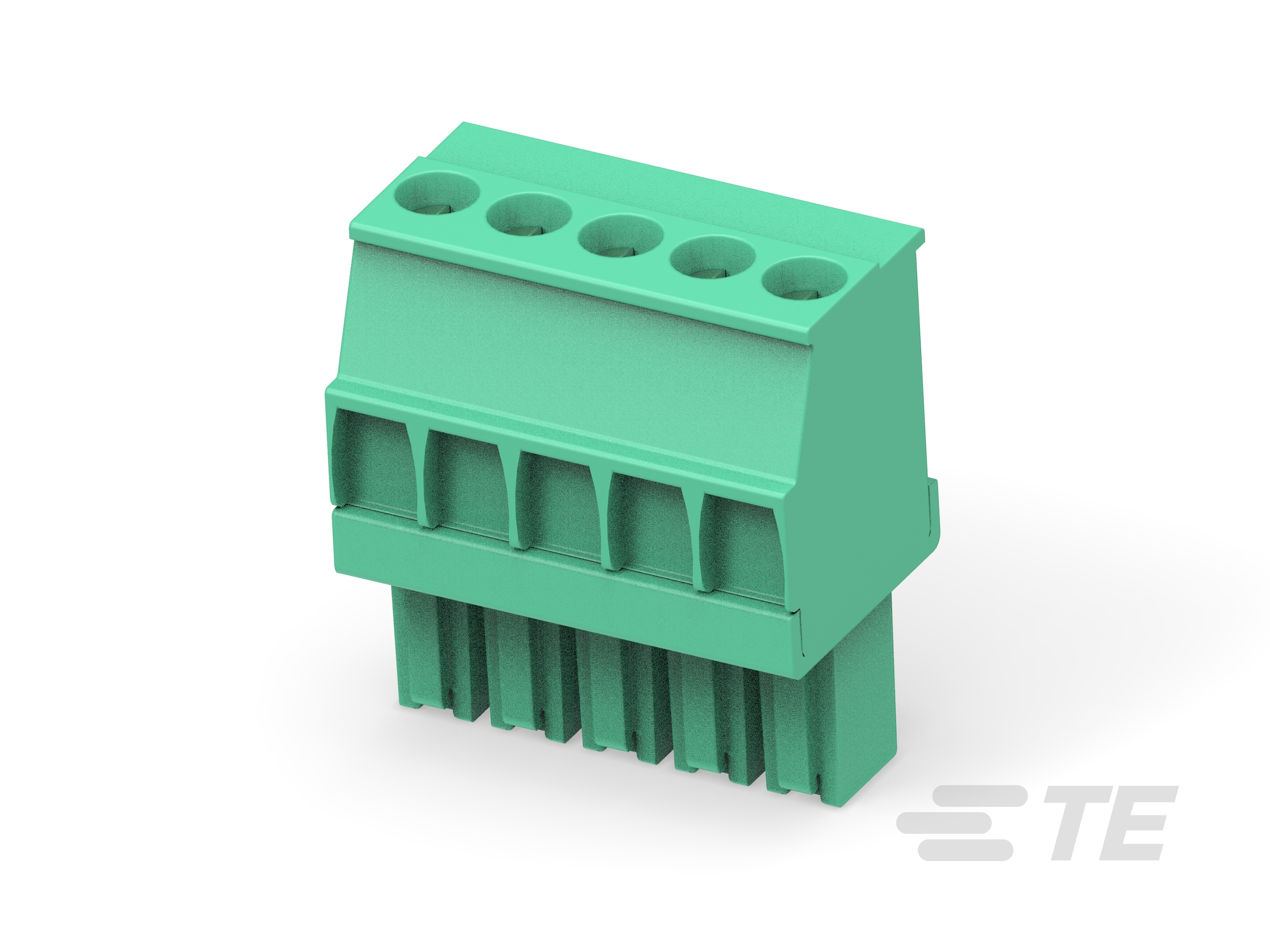 Str Plug, 3.5mm, Green, RH, 5-1986370-5