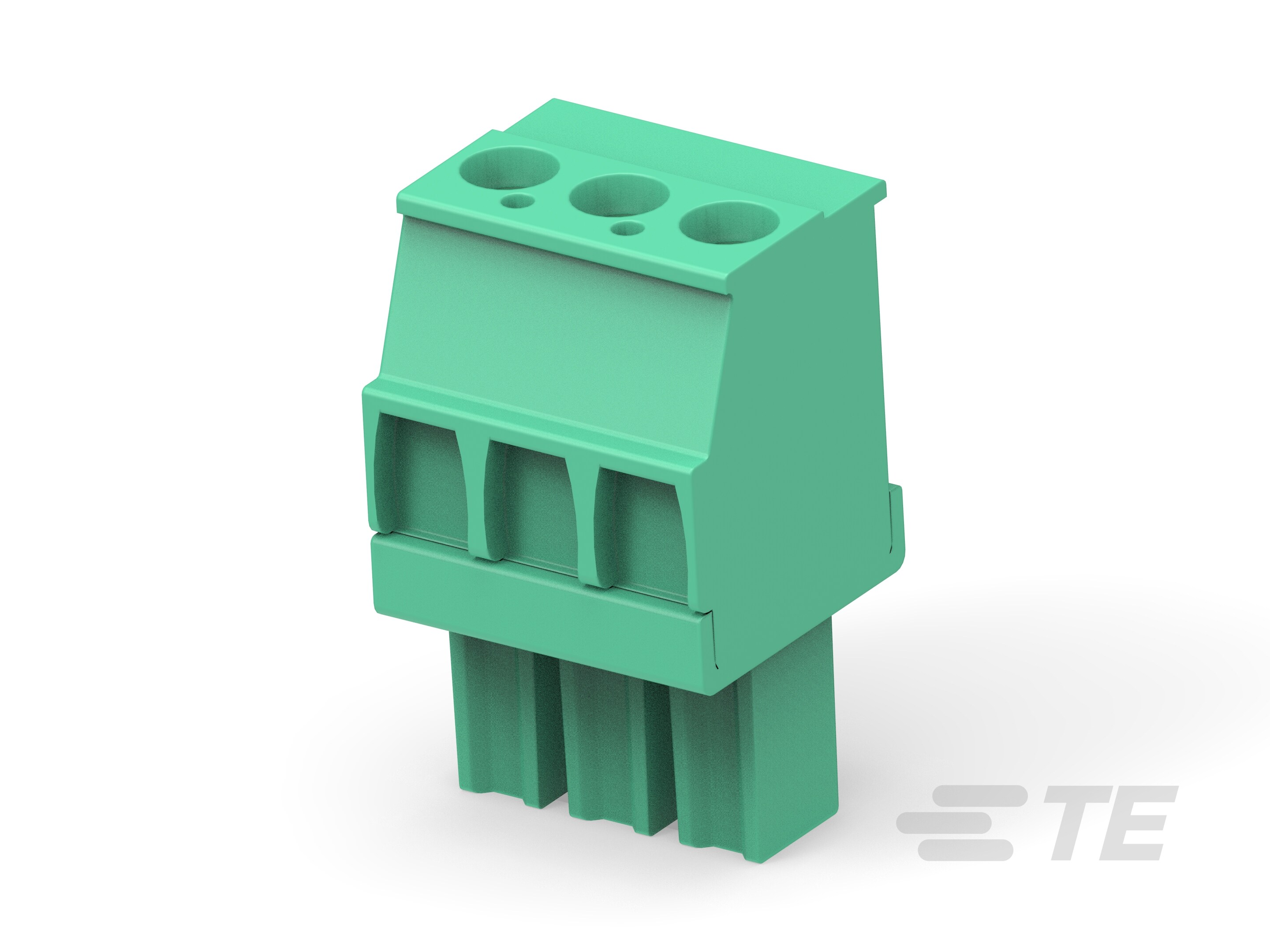 Str Plug, 3.81mm, Green, LH, 3-1986375-3