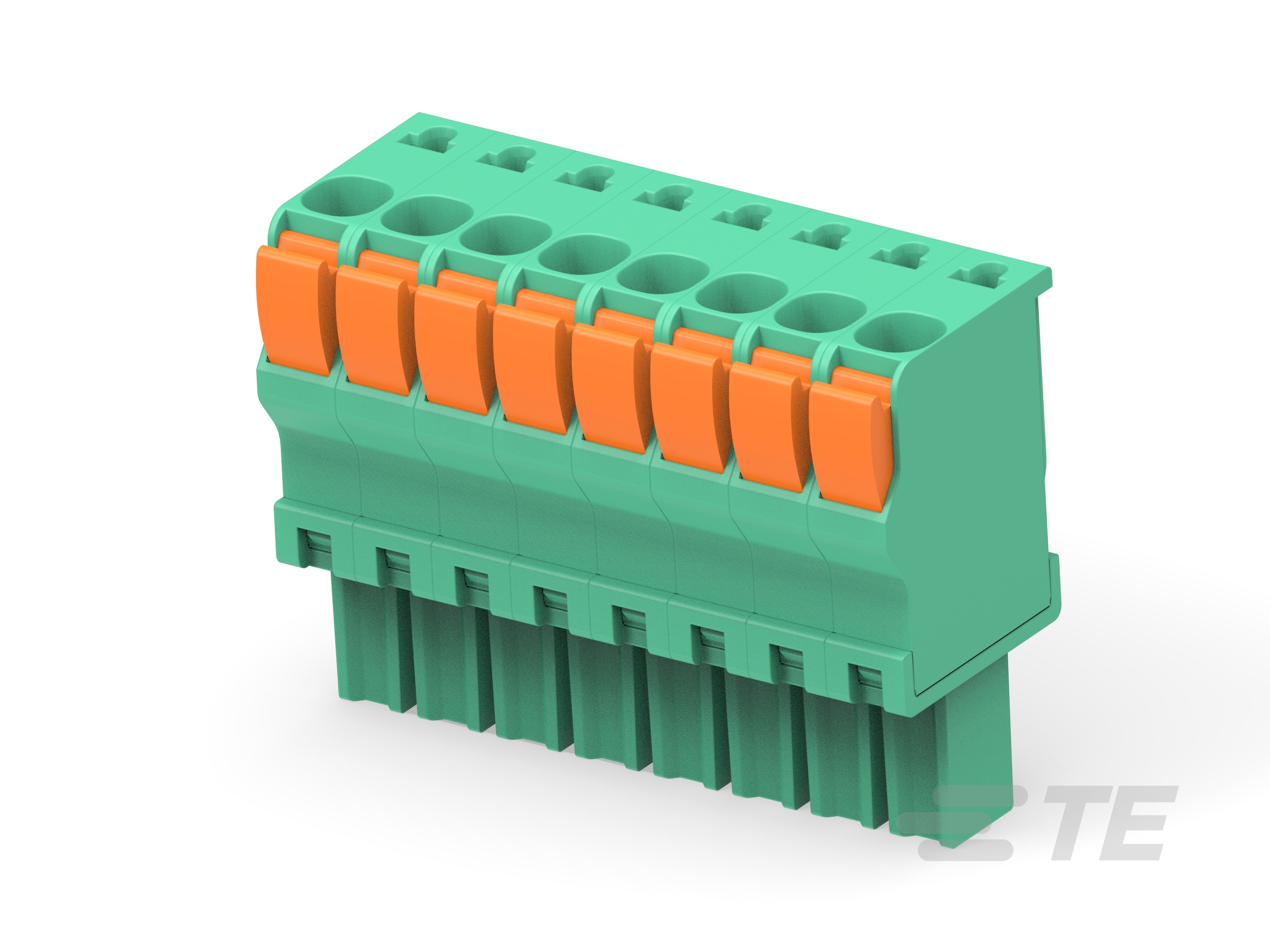 STR PLUG SPRING TYPE LH 8P, 3.50mm-1986693-8