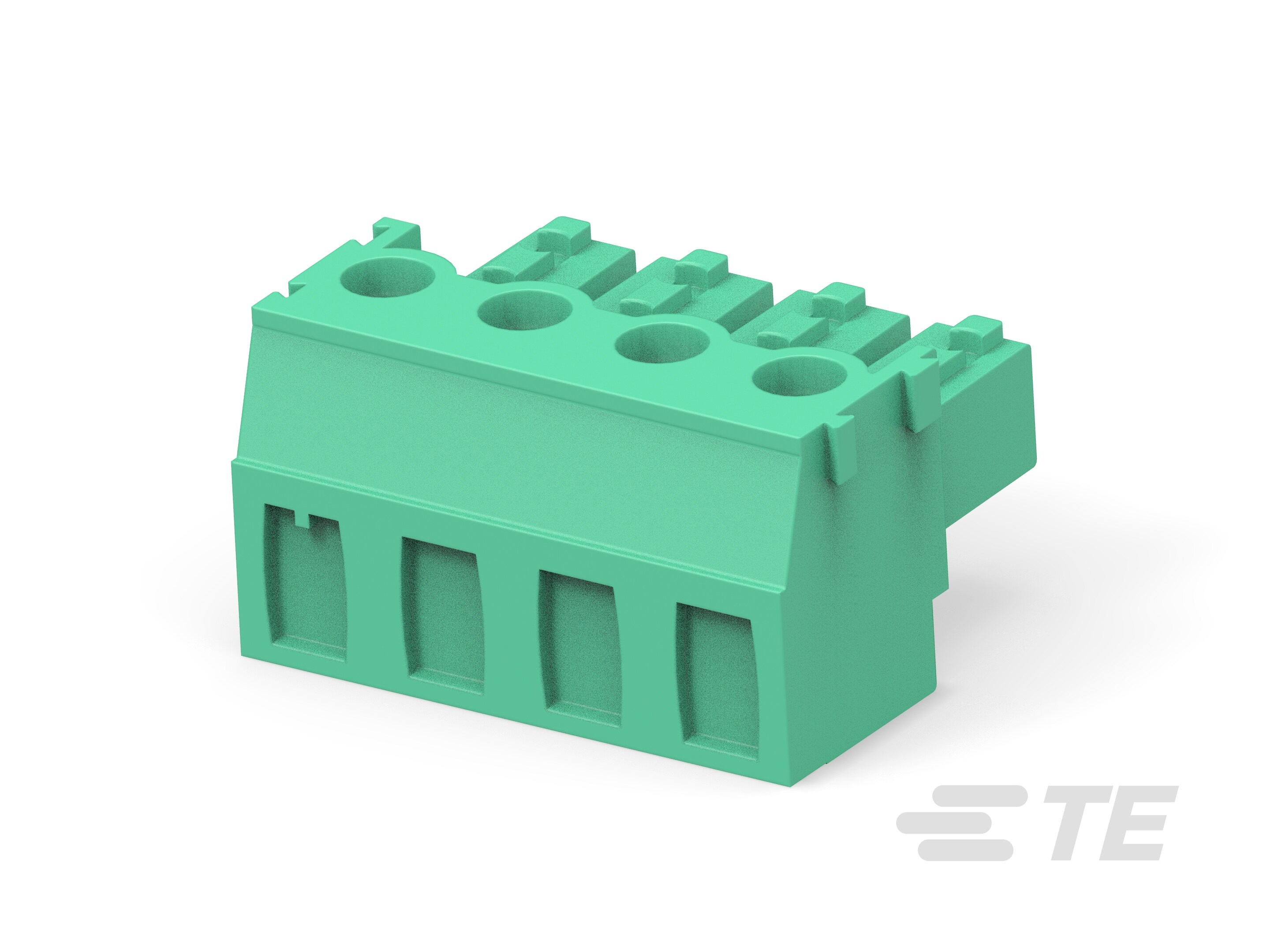 TERMI-BLOCK PLUG 5MM MODULAR 4 POS-1986909-4