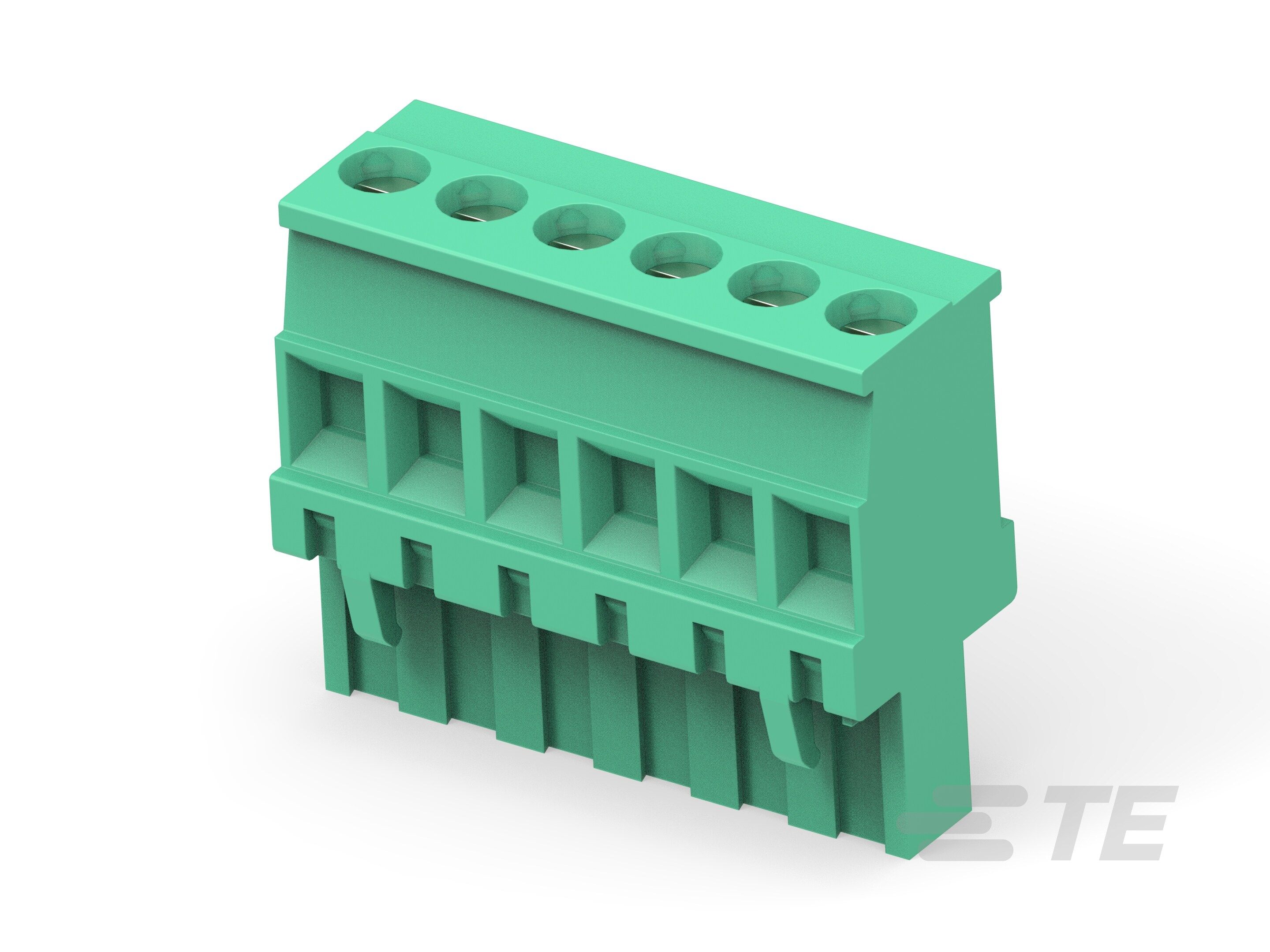 EUROSTYLE 6 POS VERT PLUG RH MODULAR 5MM-1986976-6