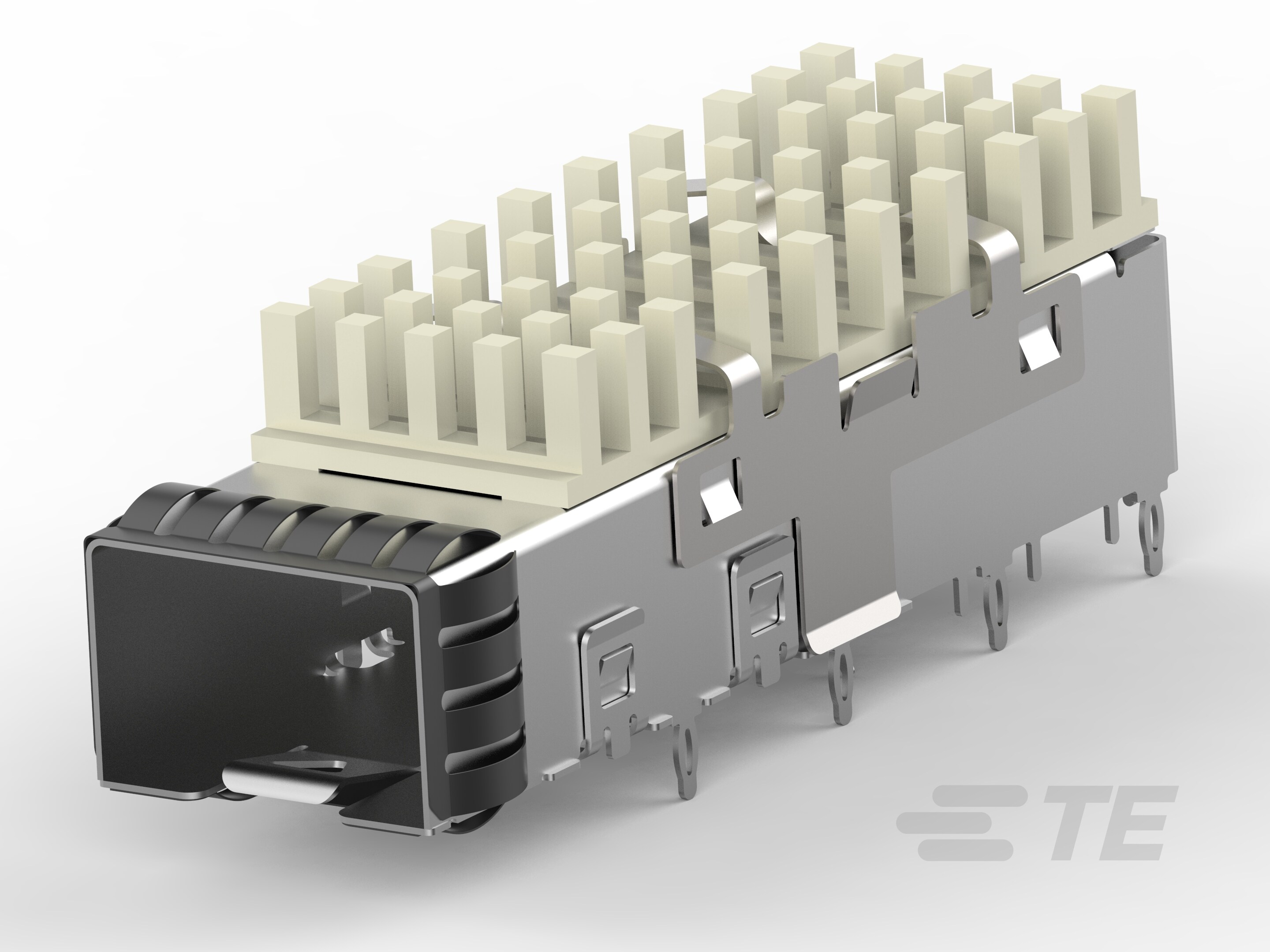 SFP+ 1x1 Cage Assy, PF,with Heatsink-2007464-2