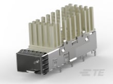 SFP+ 1x1 Cage Assy, PF,with Heatsink-2007464-3