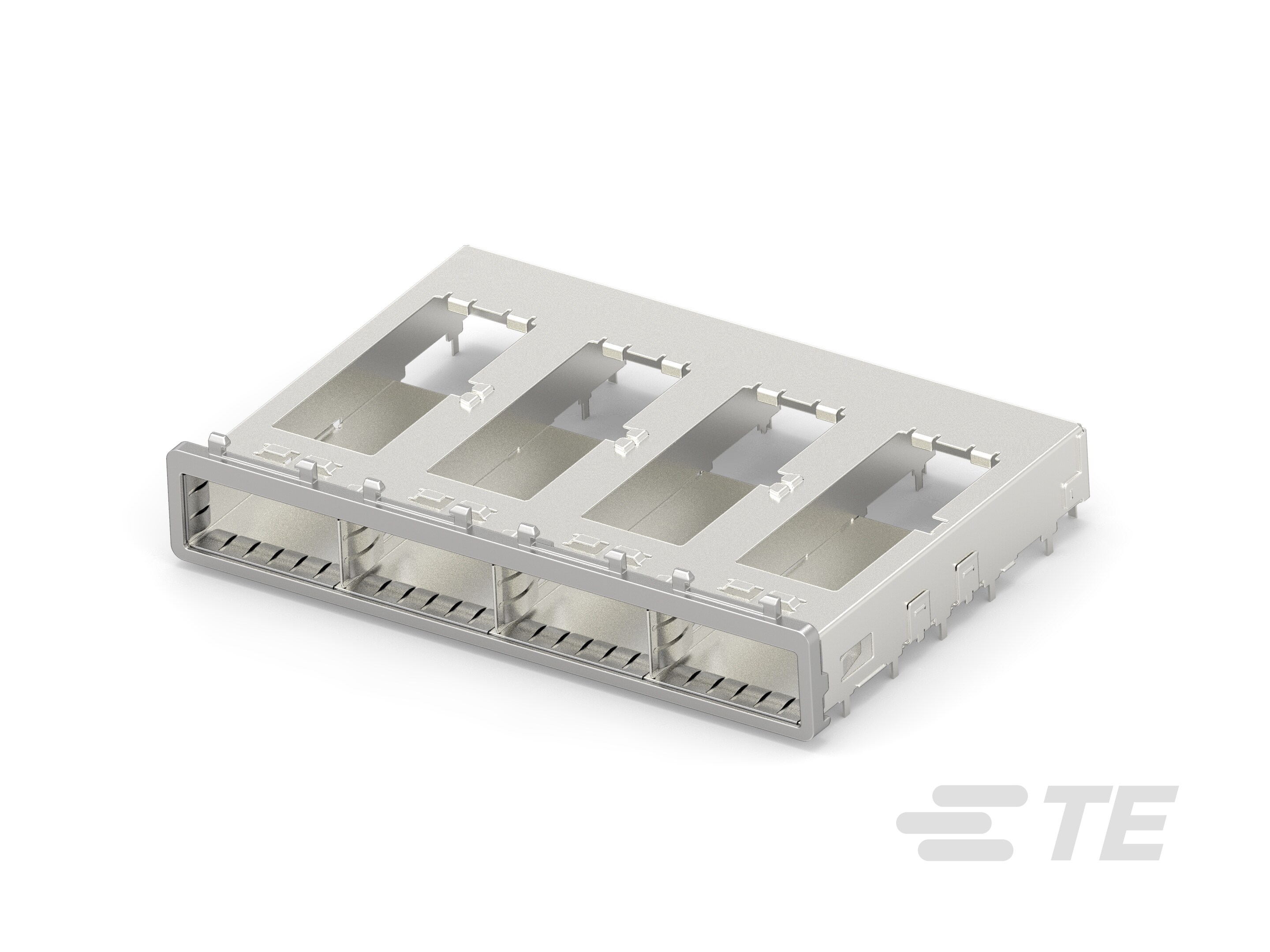 1x4 QSFP Cage Assy Behind Bzl,LP Holder-2007668-2