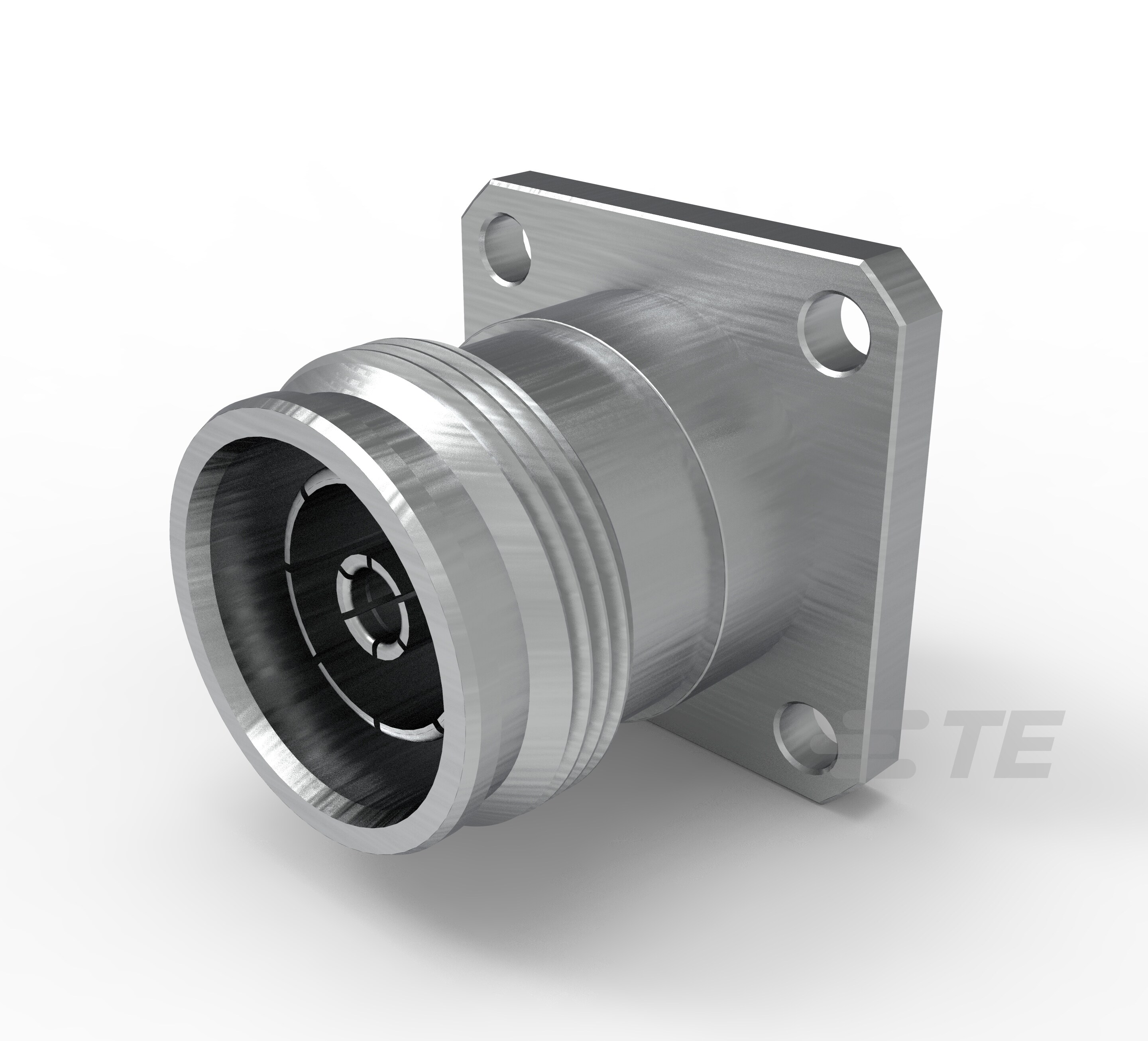 4.3-10 STR JACK,FLANGE,SOLDER,RG141-2081973-1