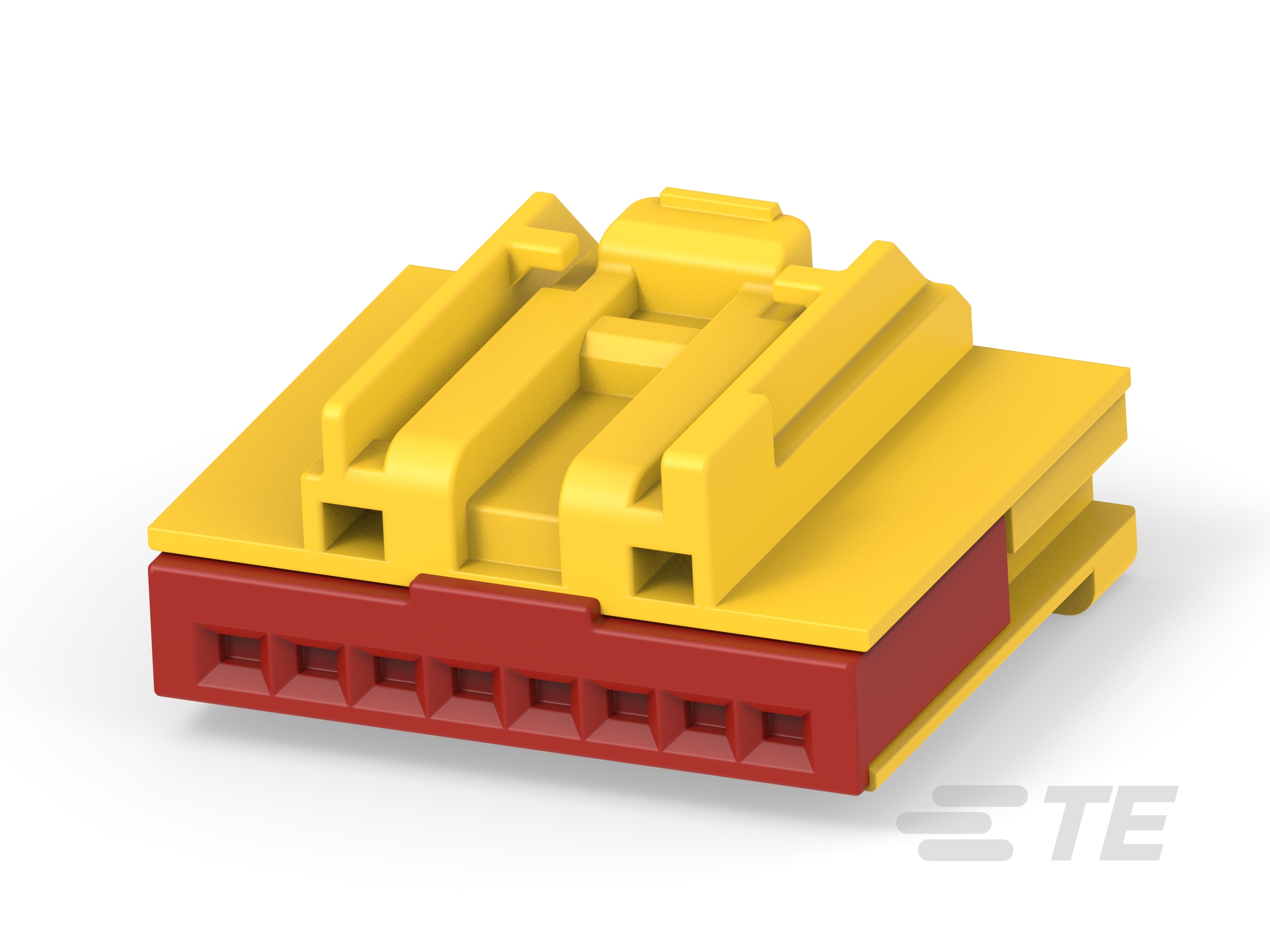 1X8 FEMALE ASSY YELLOW KEY B-2098407-1