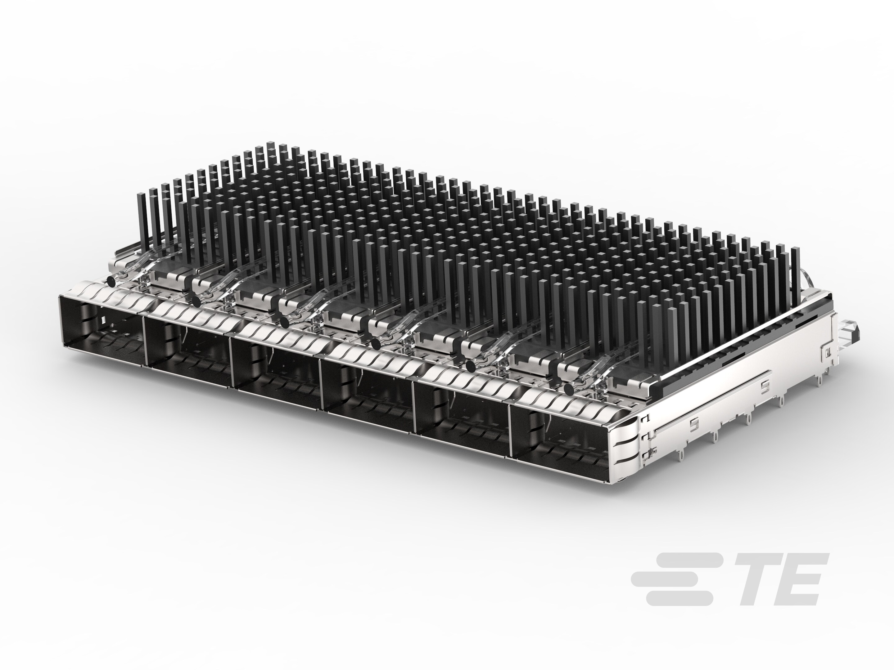 CAGE ASSY, 1X6, QSFP28, SPRING, HS, LP-2170708-3