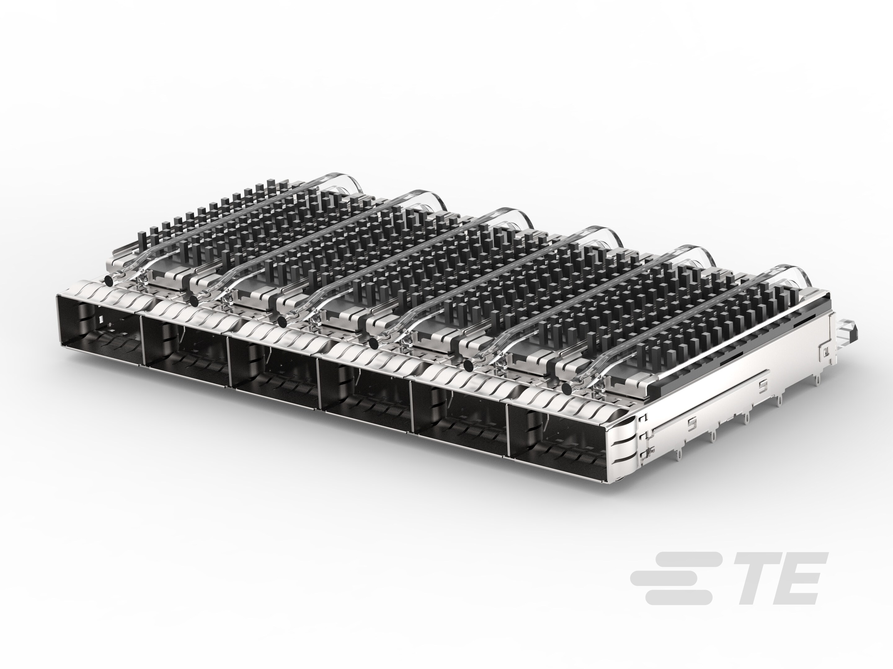 CAGE ASSY, 1X6, QSFP28, SPRING, HS, LP-2170708-5