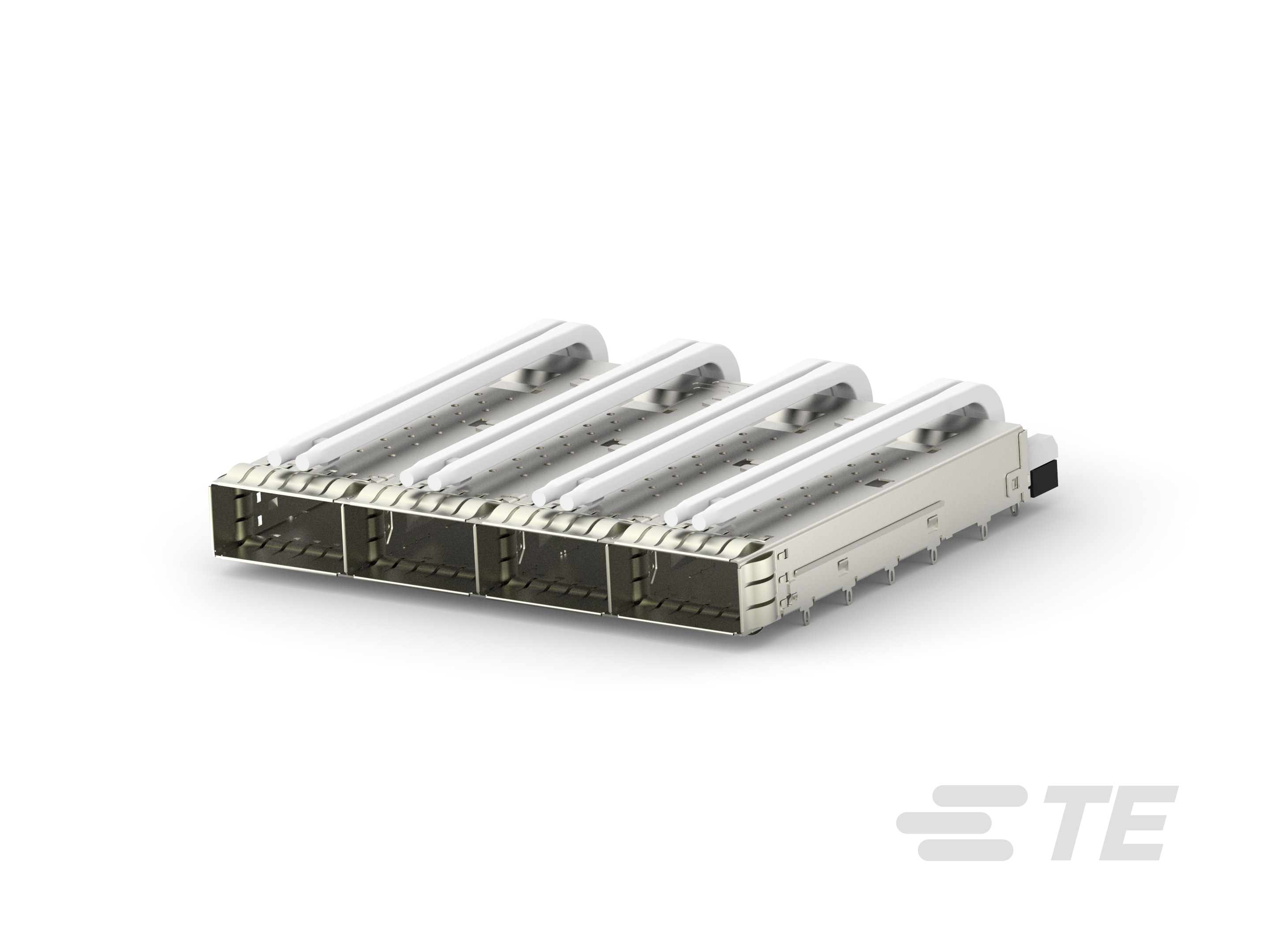 CAGE ASSY, 1X4, QSFP28, SPRING,  LP-2170746-2
