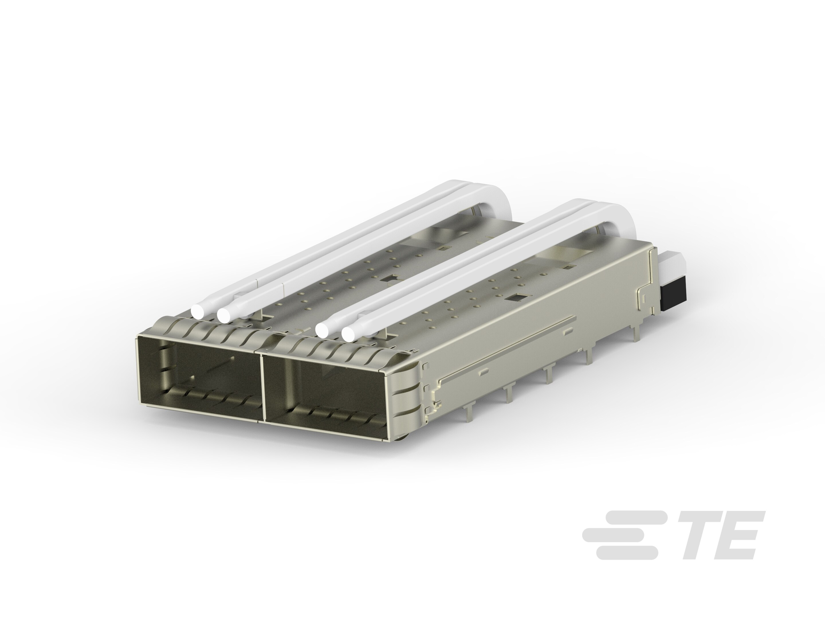 CAGE ASSY, 1X2, QSFP28, SPRING, DUAL LP-2170807-2
