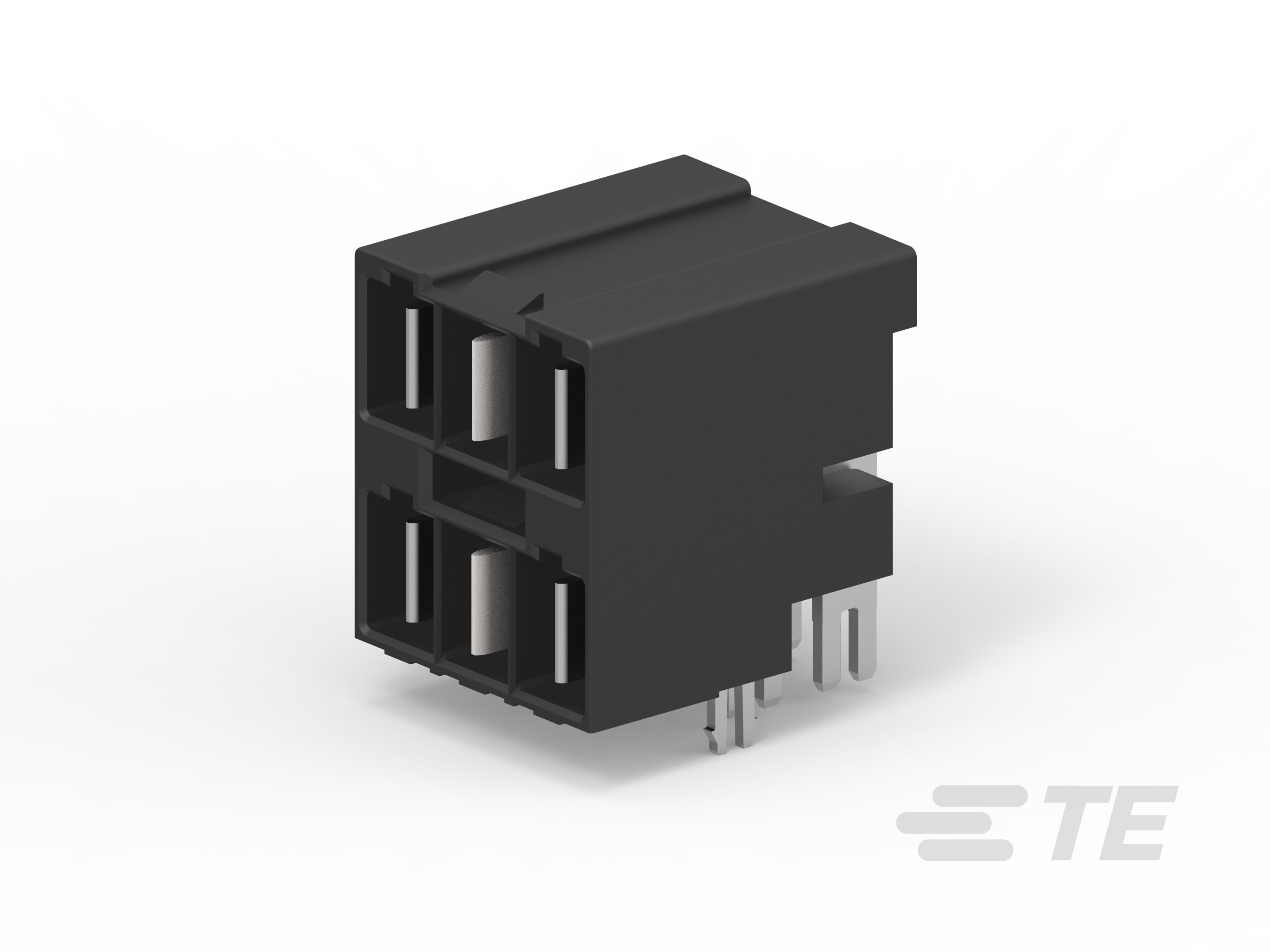 ELCON MINI 2X3P STACKED RA HEADER,SOLDER-2204535-1