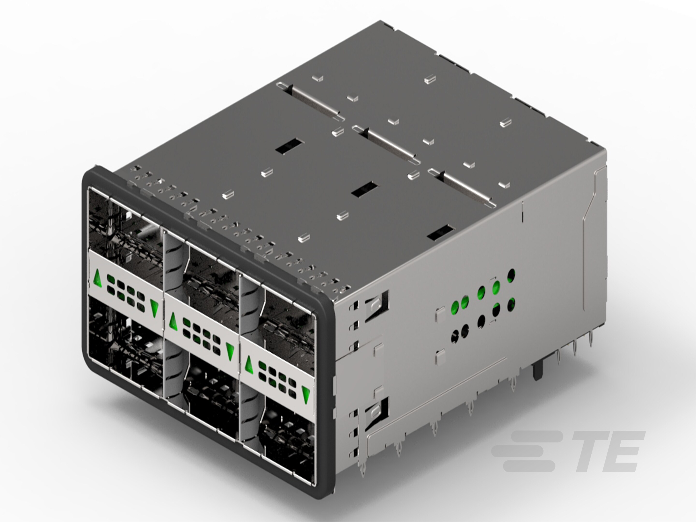 zQSFP+ STACKED RECEPTACLE ASSEMBLY 2X3-2214565-2