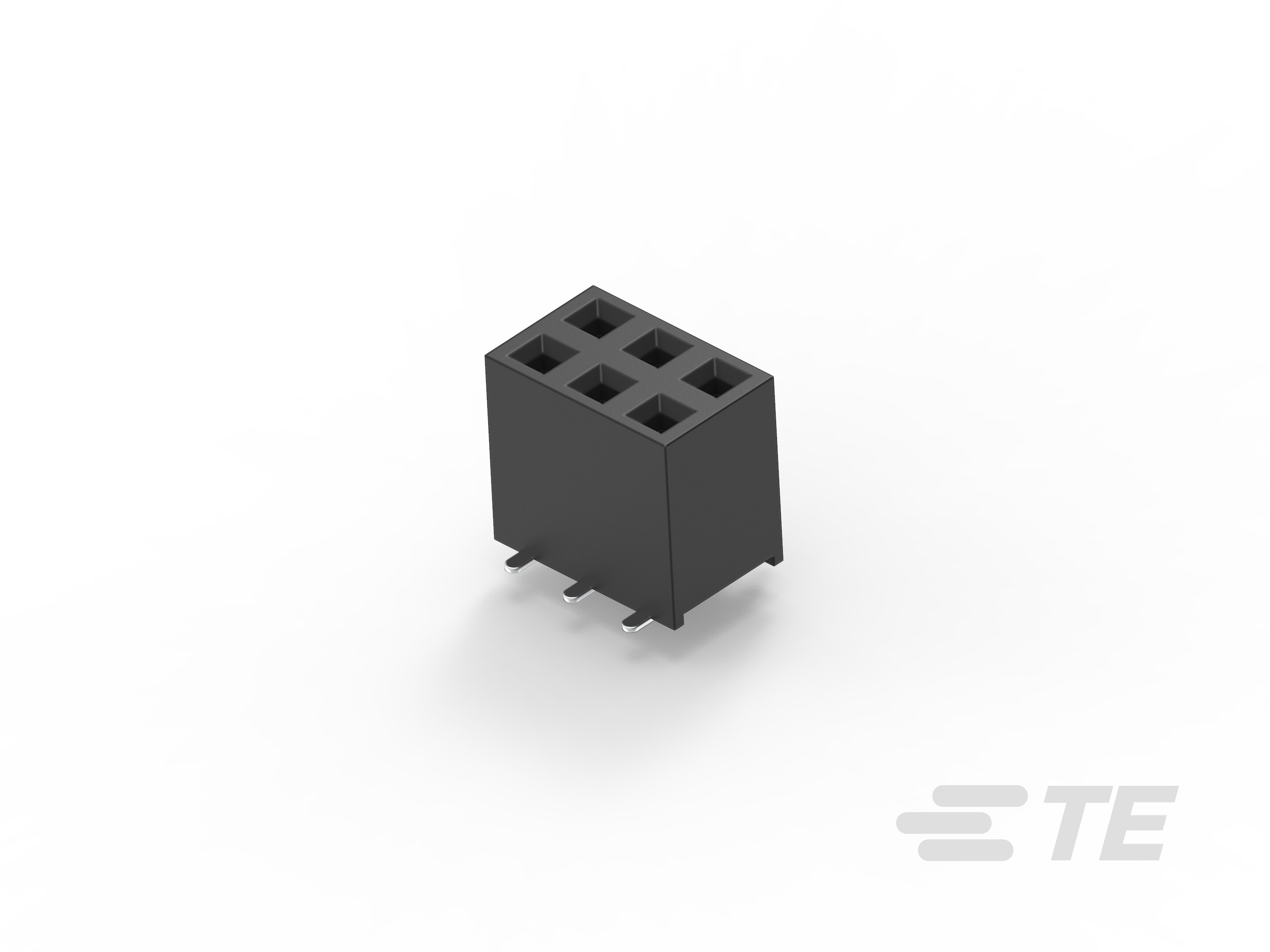 AMPMODU, REC HDR, 2.54PITCH, SMT, 6POS-2271668-6