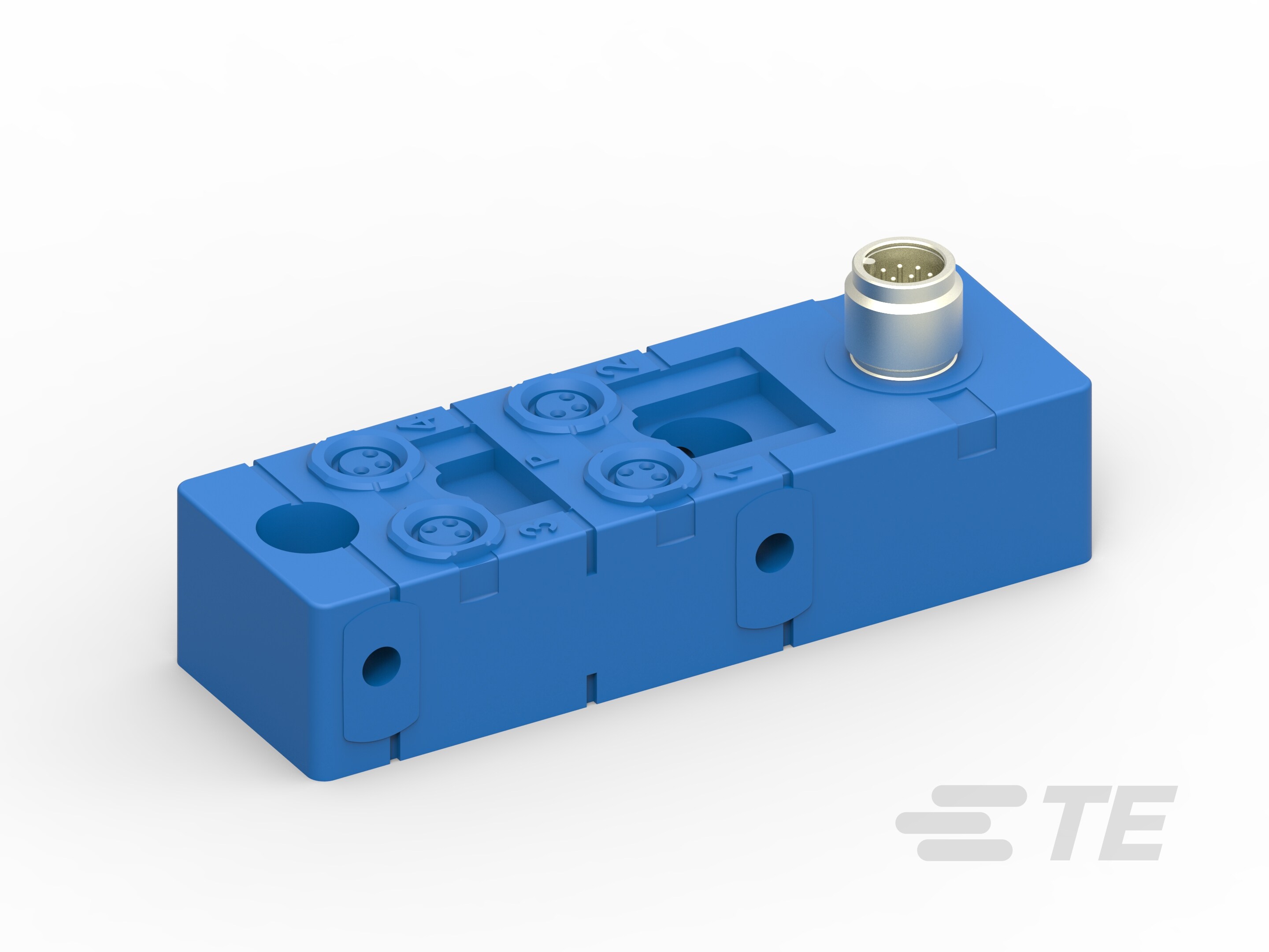 Distr box M8 3pos 4way M12/12p conn-2273134-1